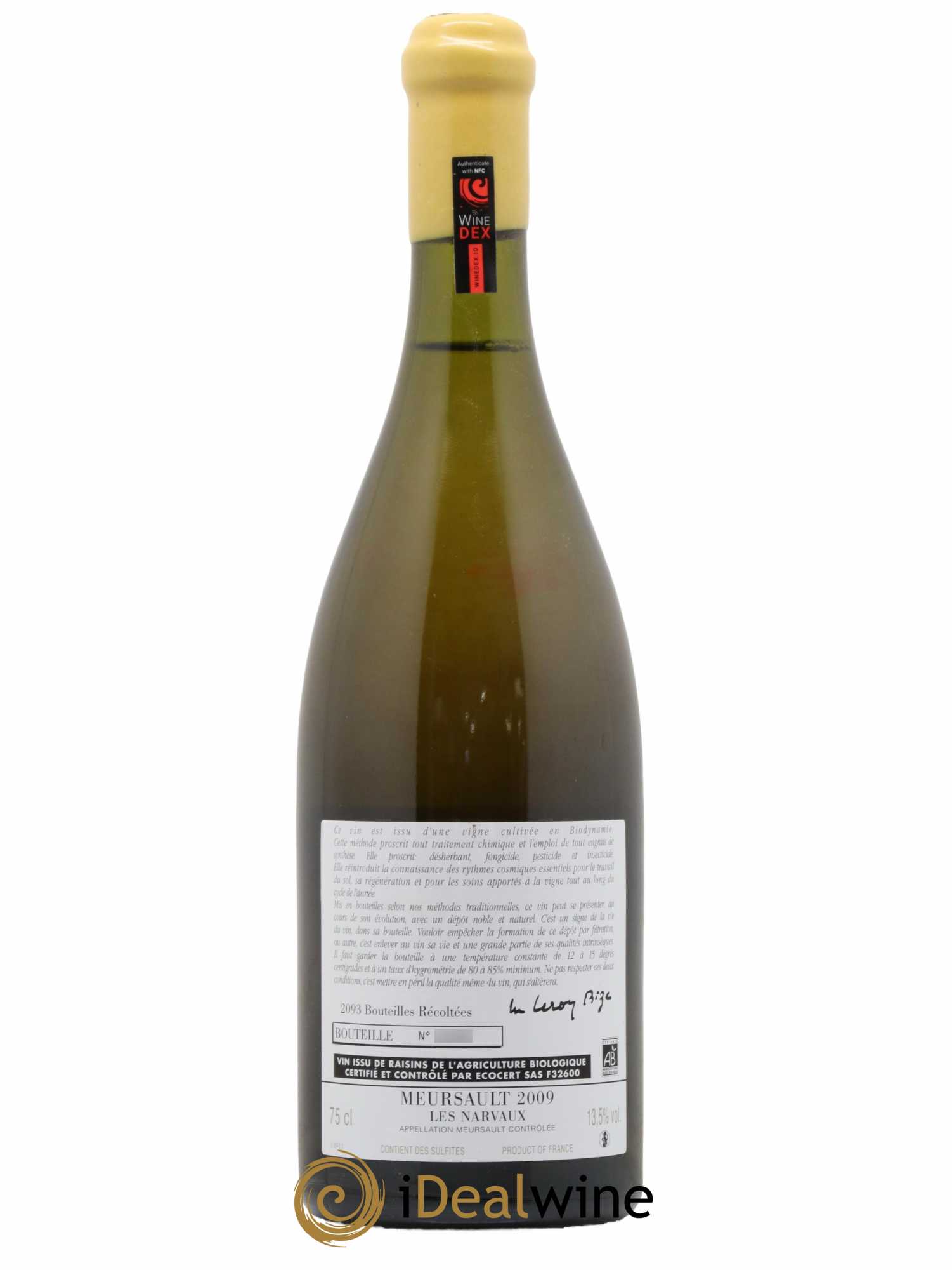 Meursault Les Narvaux d'Auvenay (Domaine) 2009 - Lot de 1 bouteille - 1