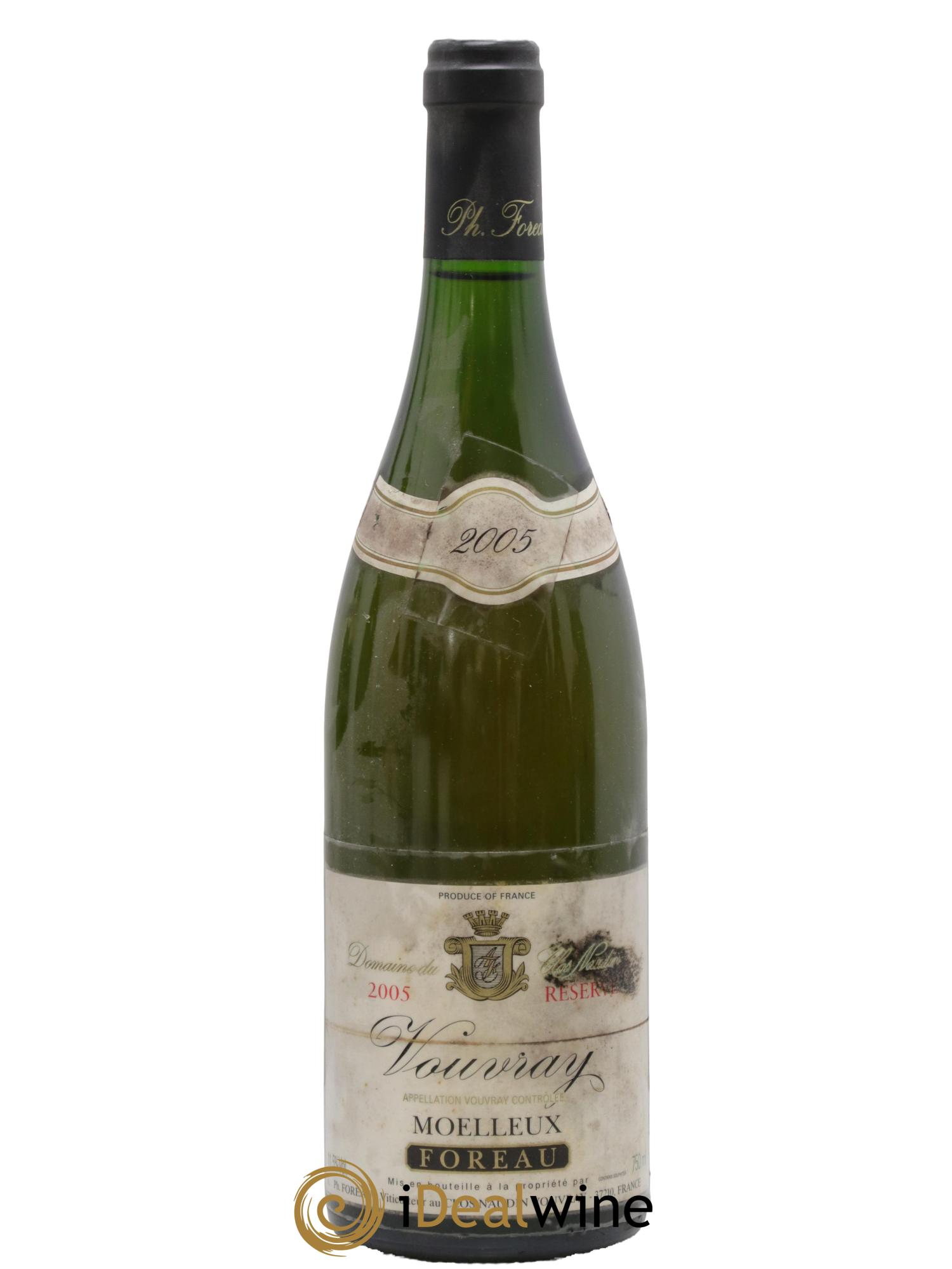 Vouvray Moelleux Réserve Clos Naudin - Philippe Foreau 2005 - Posten von 1 Flasche - 0