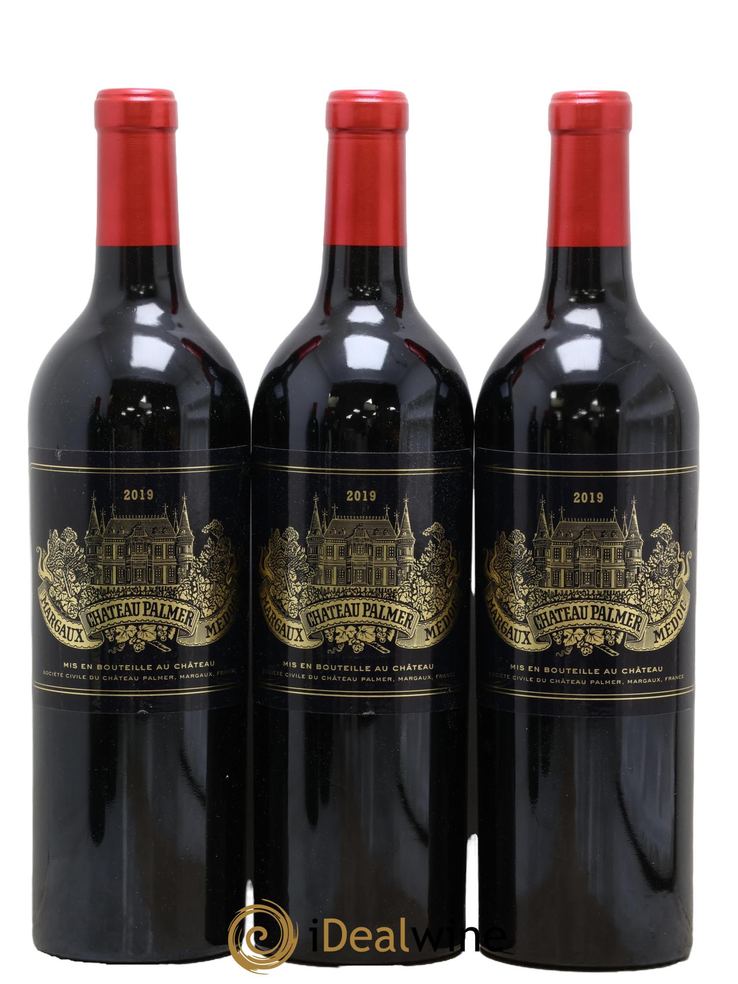 Château Palmer 3ème Grand Cru Classé 2019 - Lot of 3 bottles - 0