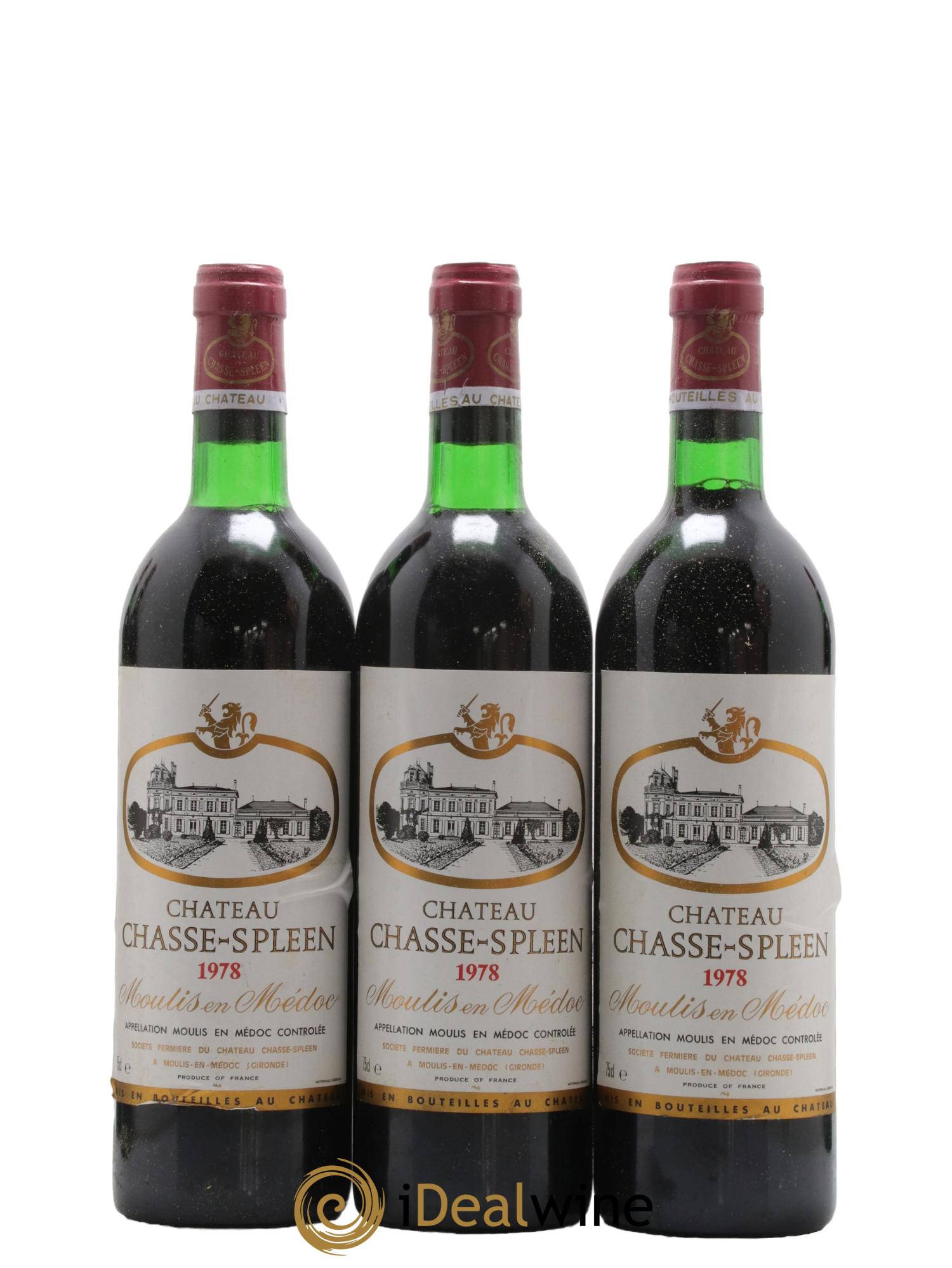 Château Chasse Spleen 1978 - Lot de 12 bouteilles - 3