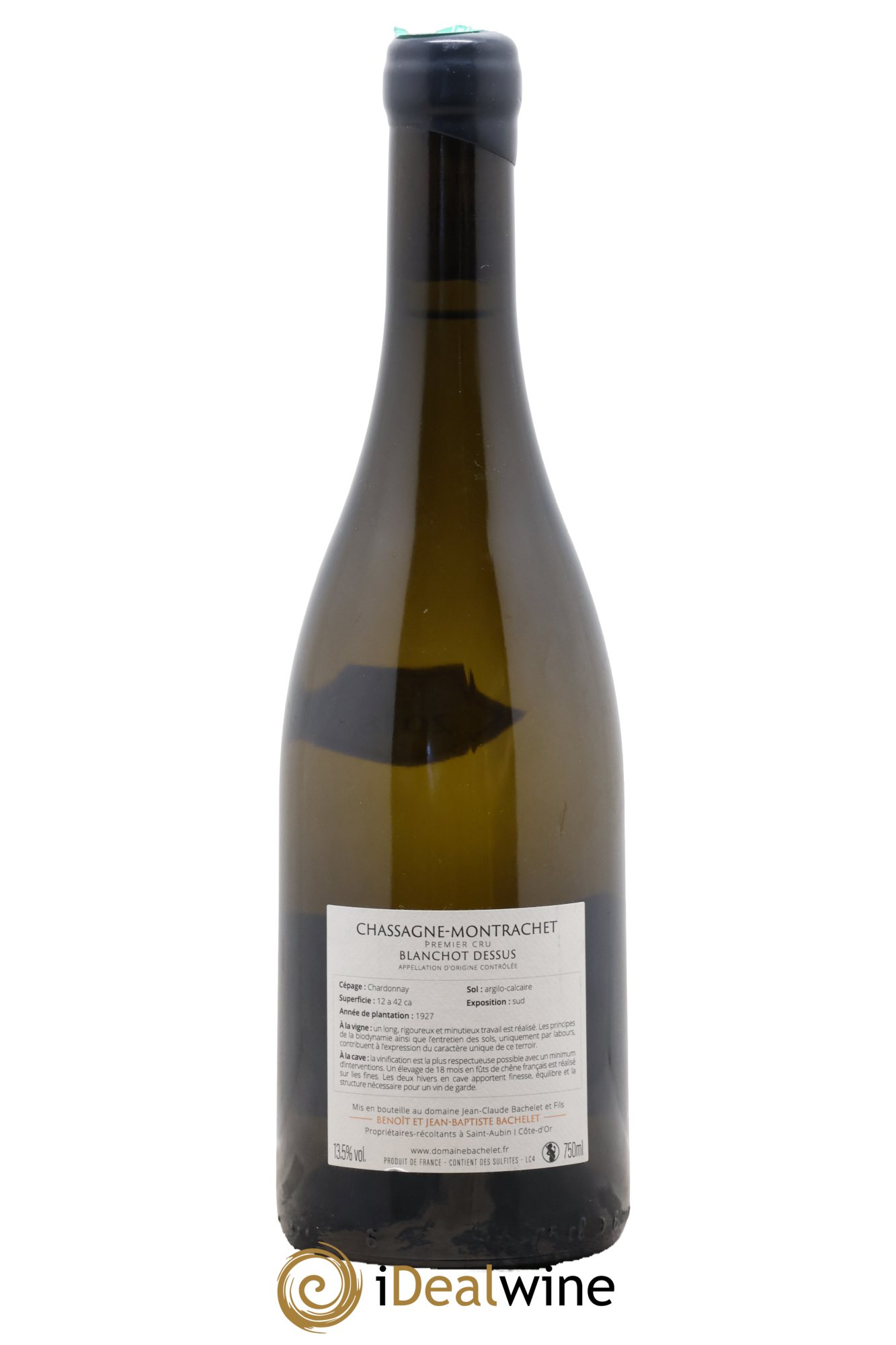 Chassagne-Montrachet 1er Cru Blanchot Dessus Jean-Claude Bachelet (Domaine) 2018 - Posten von 1 Flasche - 1