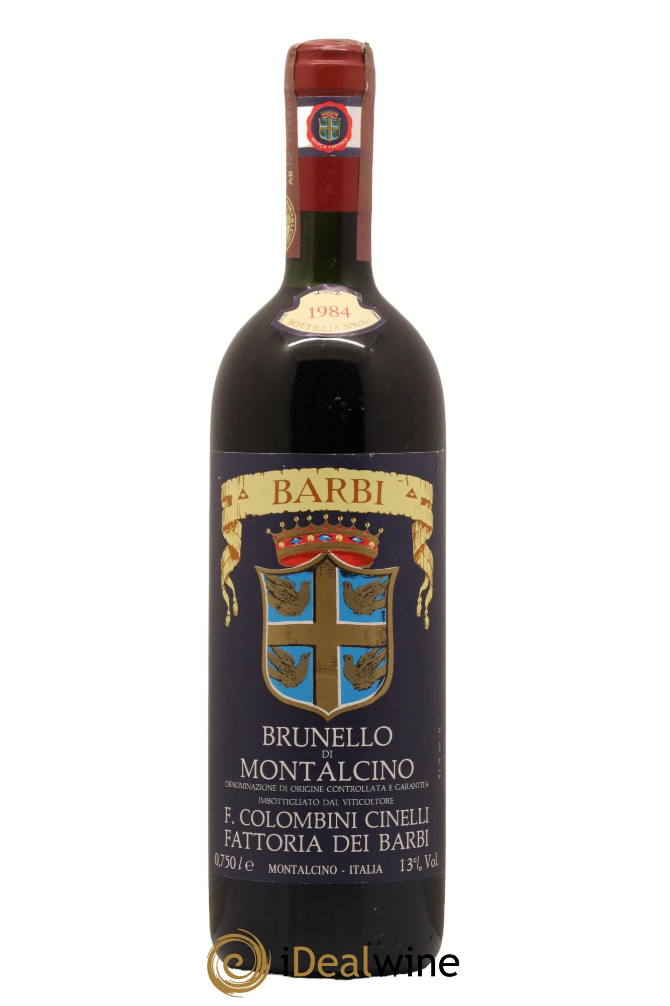 Brunello di Montalcino Barbi 1984 - Lot de 1 bouteille - 0