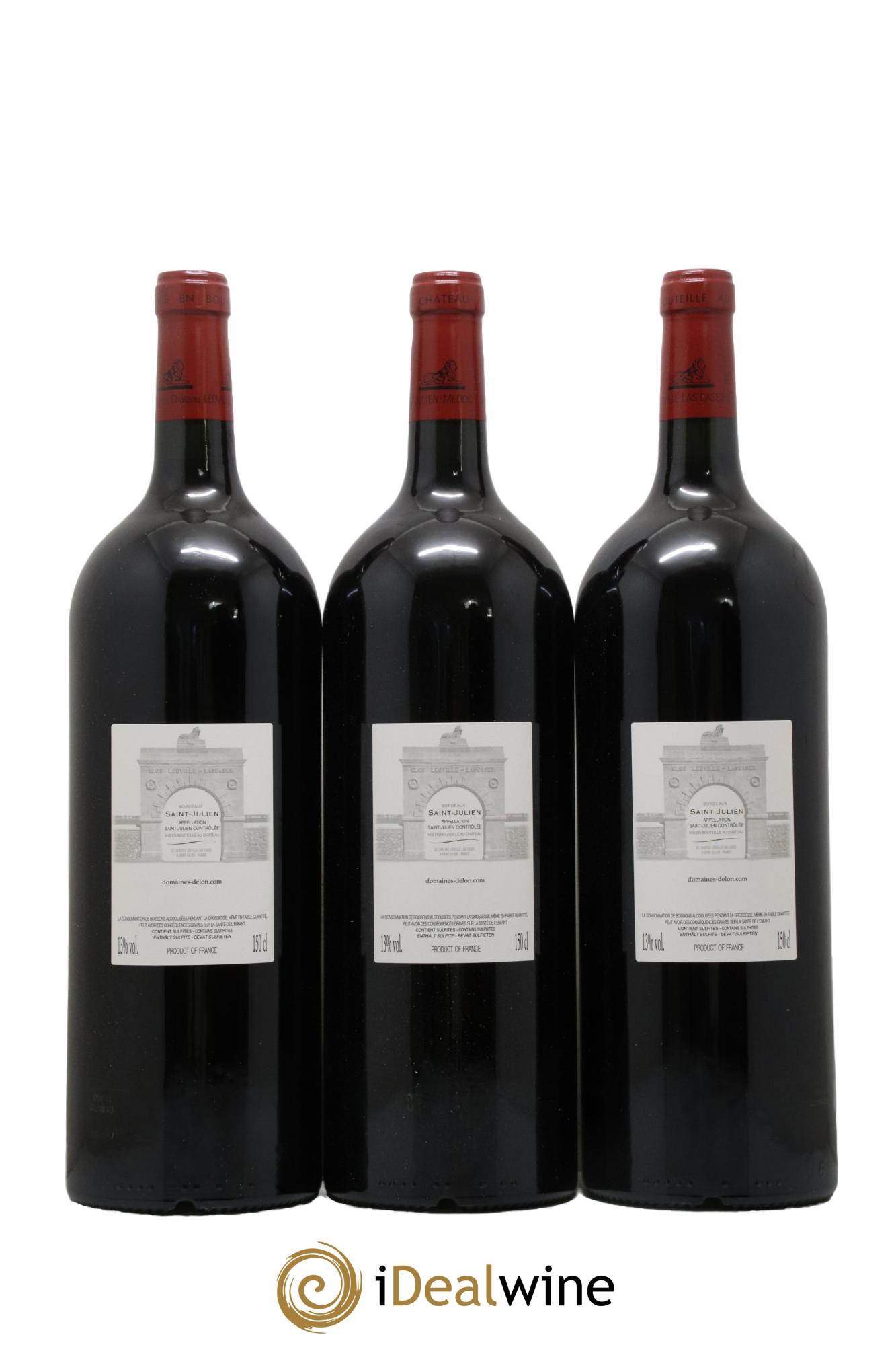 Château Léoville Las Cases 2ème Grand Cru Classé  2021 - Lot of 3 magnums - 1