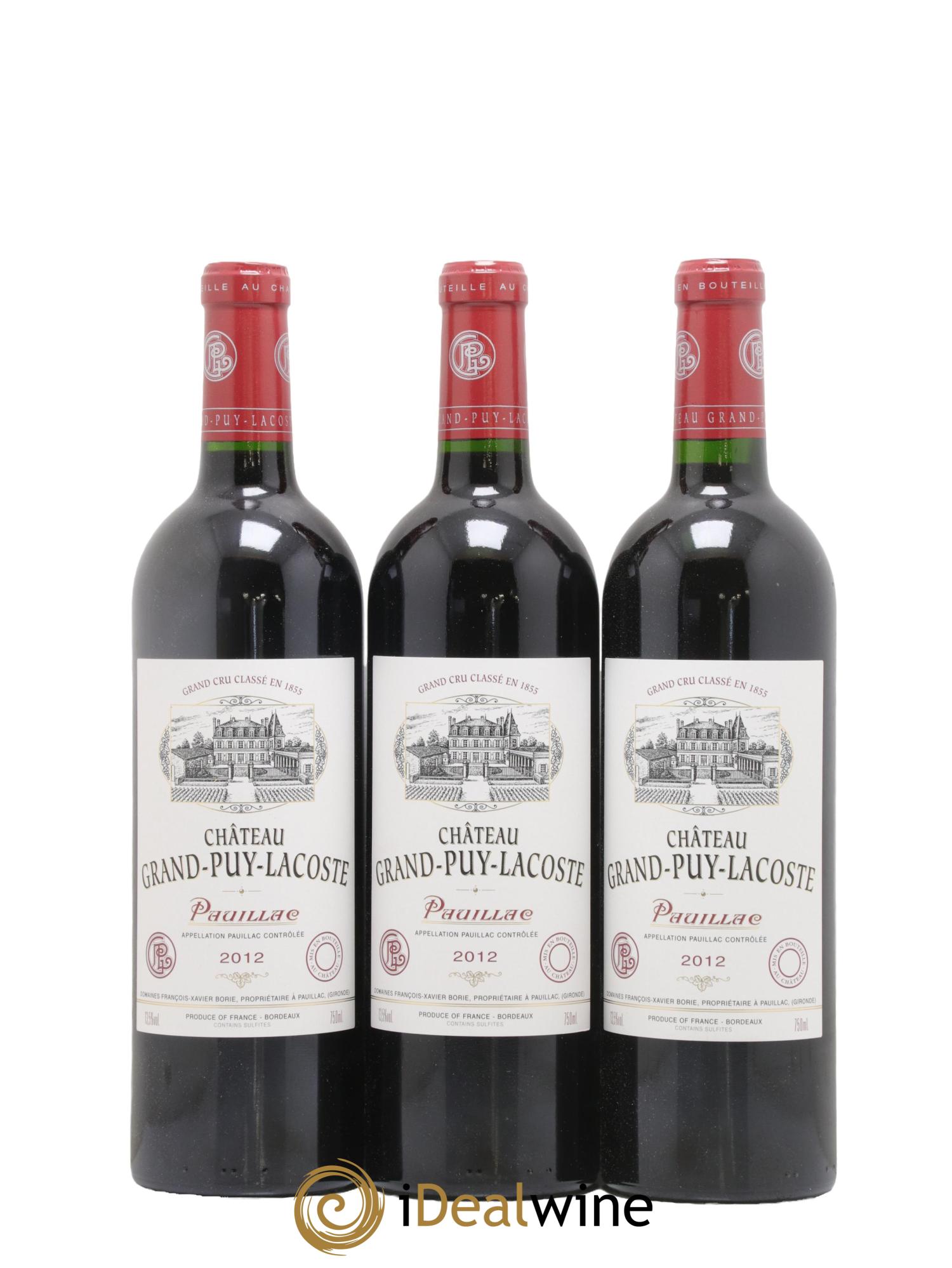 Château Grand Puy Lacoste 5ème Grand Cru Classé 2012 - Lot of 12 bottles - 3