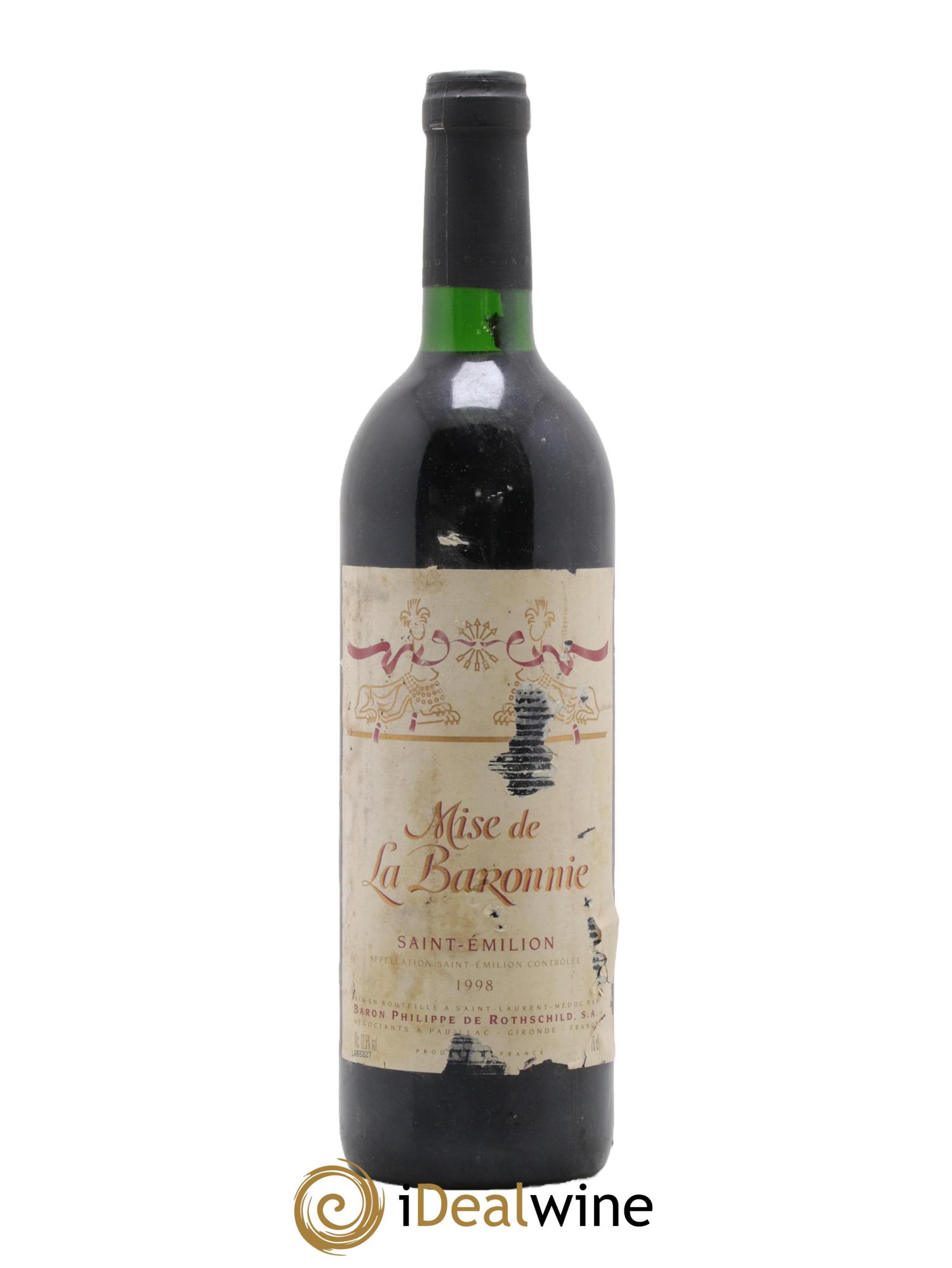 Saint-Émilion Mise de la Baronnie 1998 - Lot de 1 bouteille - 0