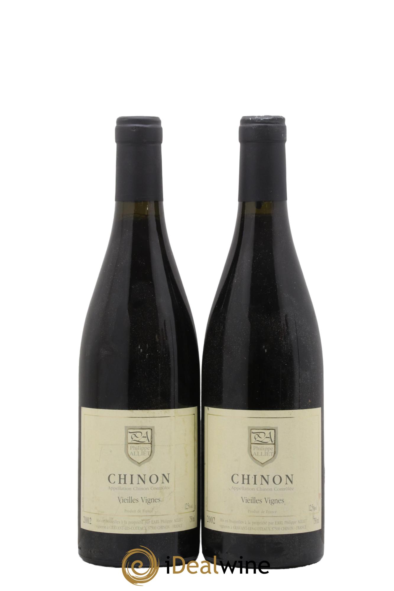 Chinon Vieilles Vignes Philippe Alliet 2002 - Lot de 2 bouteilles - 0
