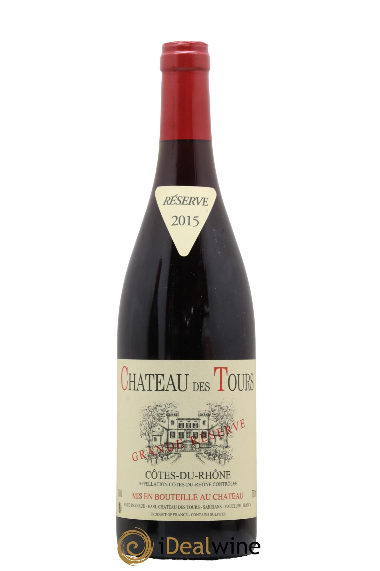 Côtes-du-Rhône Château des Tours Grande Réserve Emmanuel Reynaud 2015 - Lot de 1 bouteille - 0