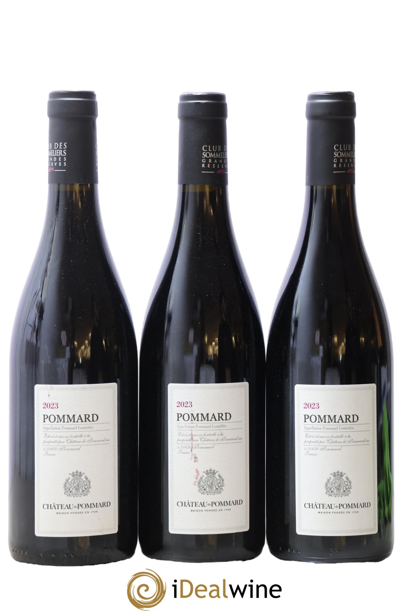 Pommard Grande Réserve Château de Pommard Club des Sommeliers 2023 - Lot de 3 bouteilles - 0
