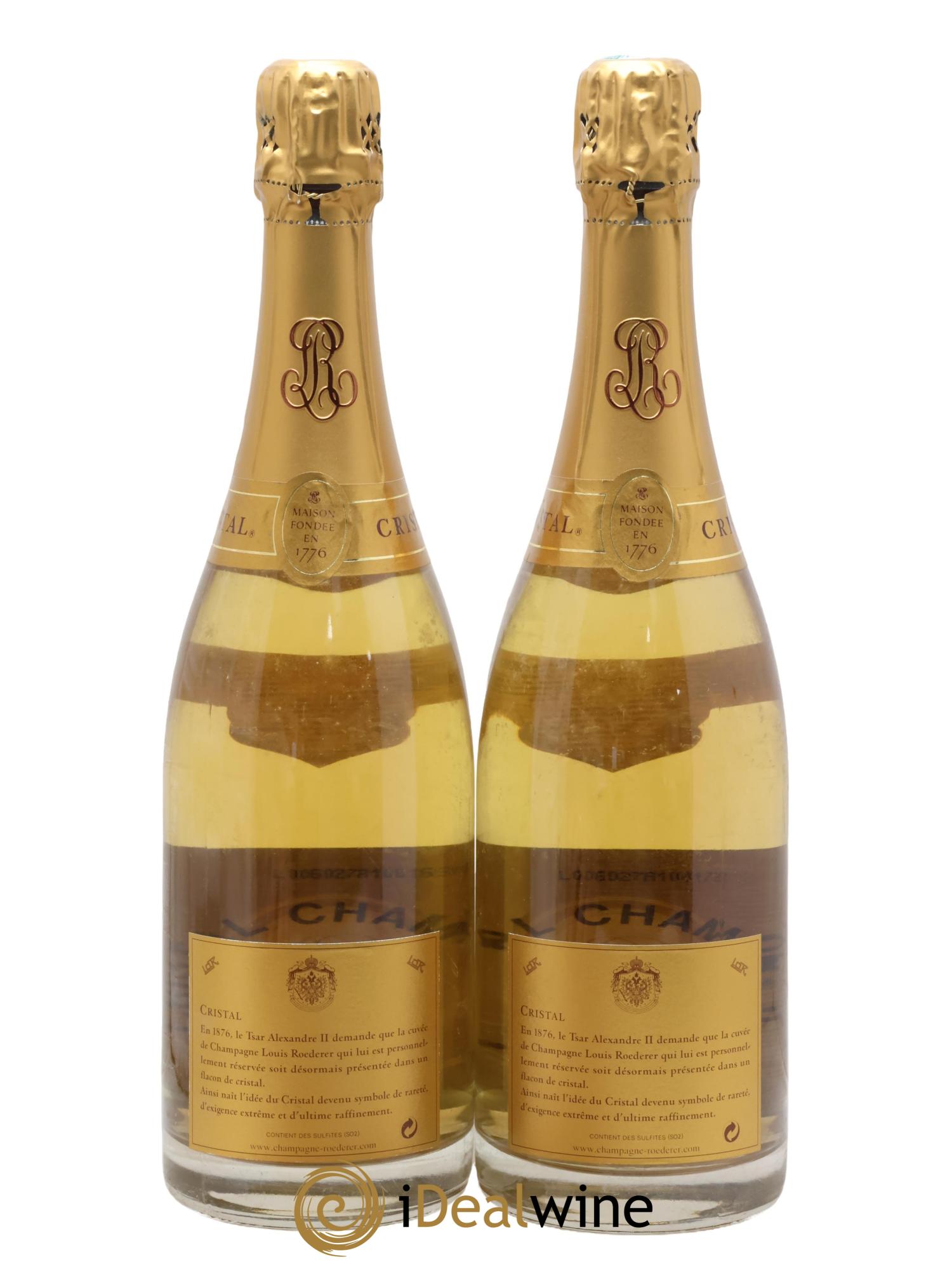 Cristal Louis Roederer 1999 - Lot of 2 bottles - 1