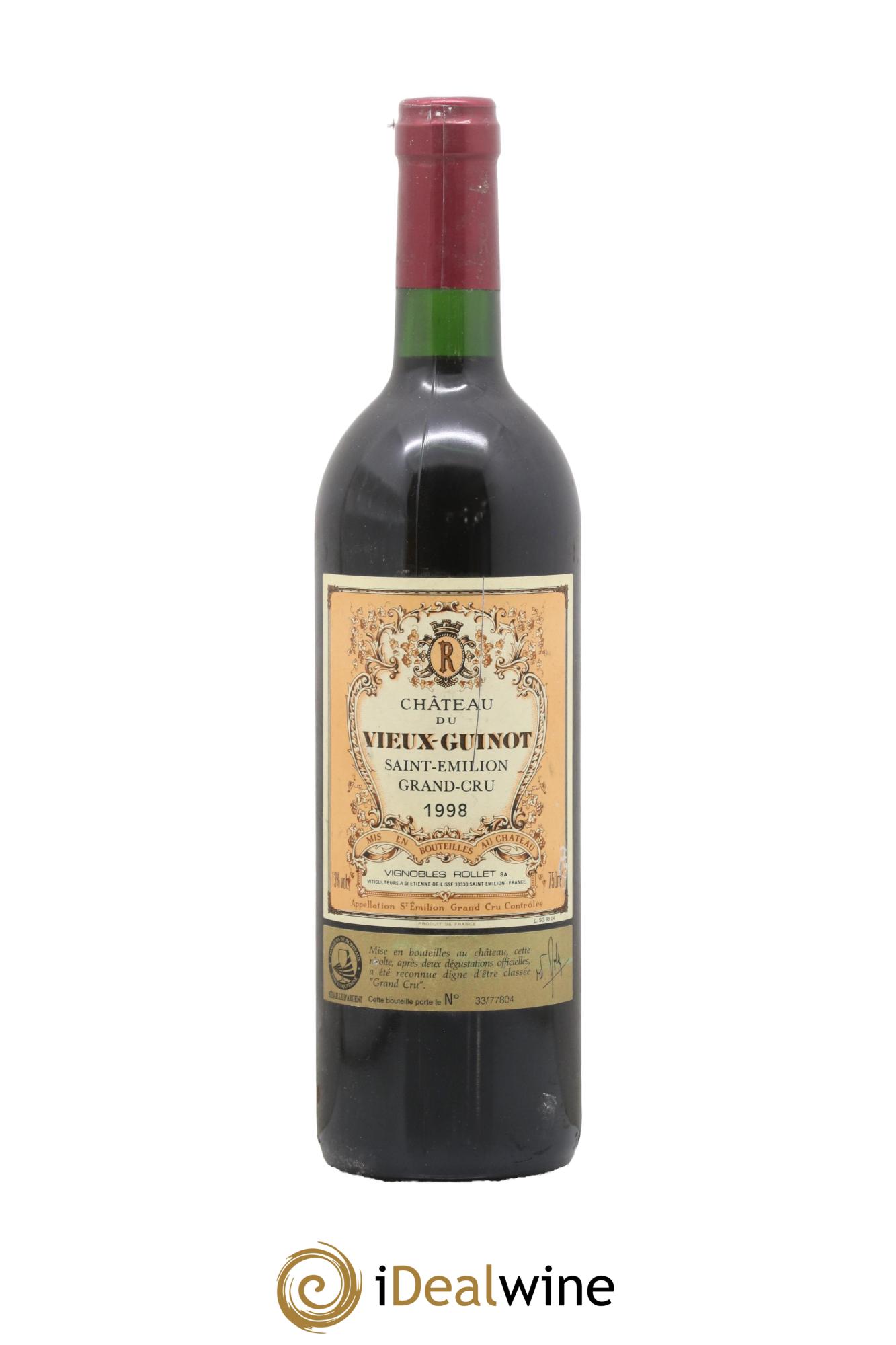 Château Vieux Guinot 1998 - Lot de 1 bouteille - 0