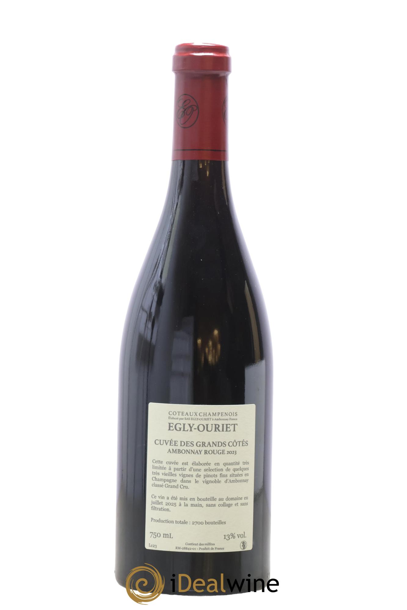 Ambonnay Cuvée des Grands Côtés VV Grand Cru Egly-Ouriet 2023 - Lotto di 1 bottiglia - 1