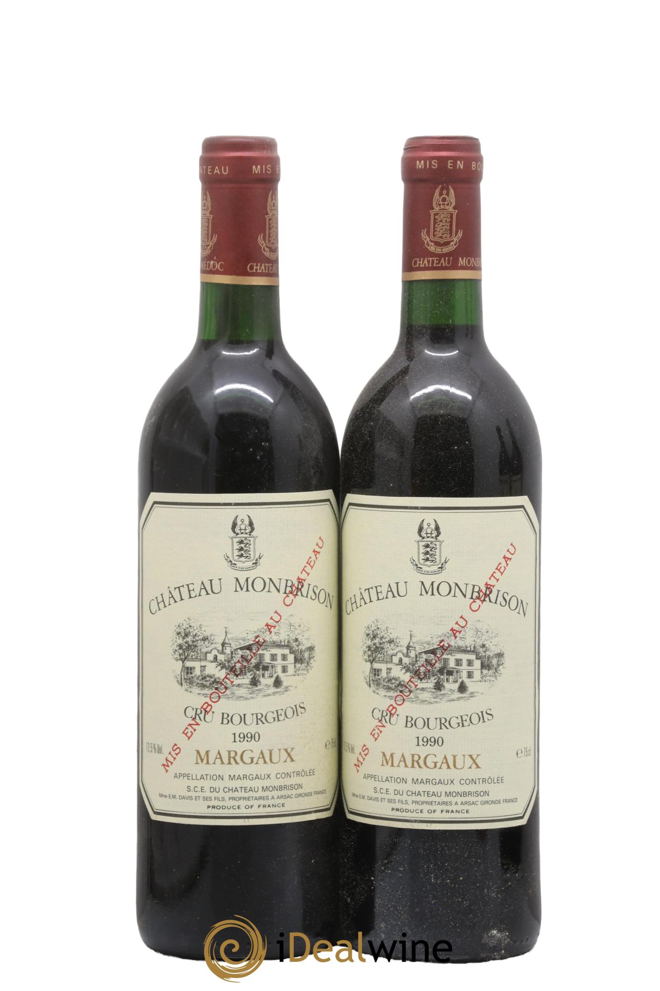 Château Monbrison 1990 - Lot of 2 bottles - 0