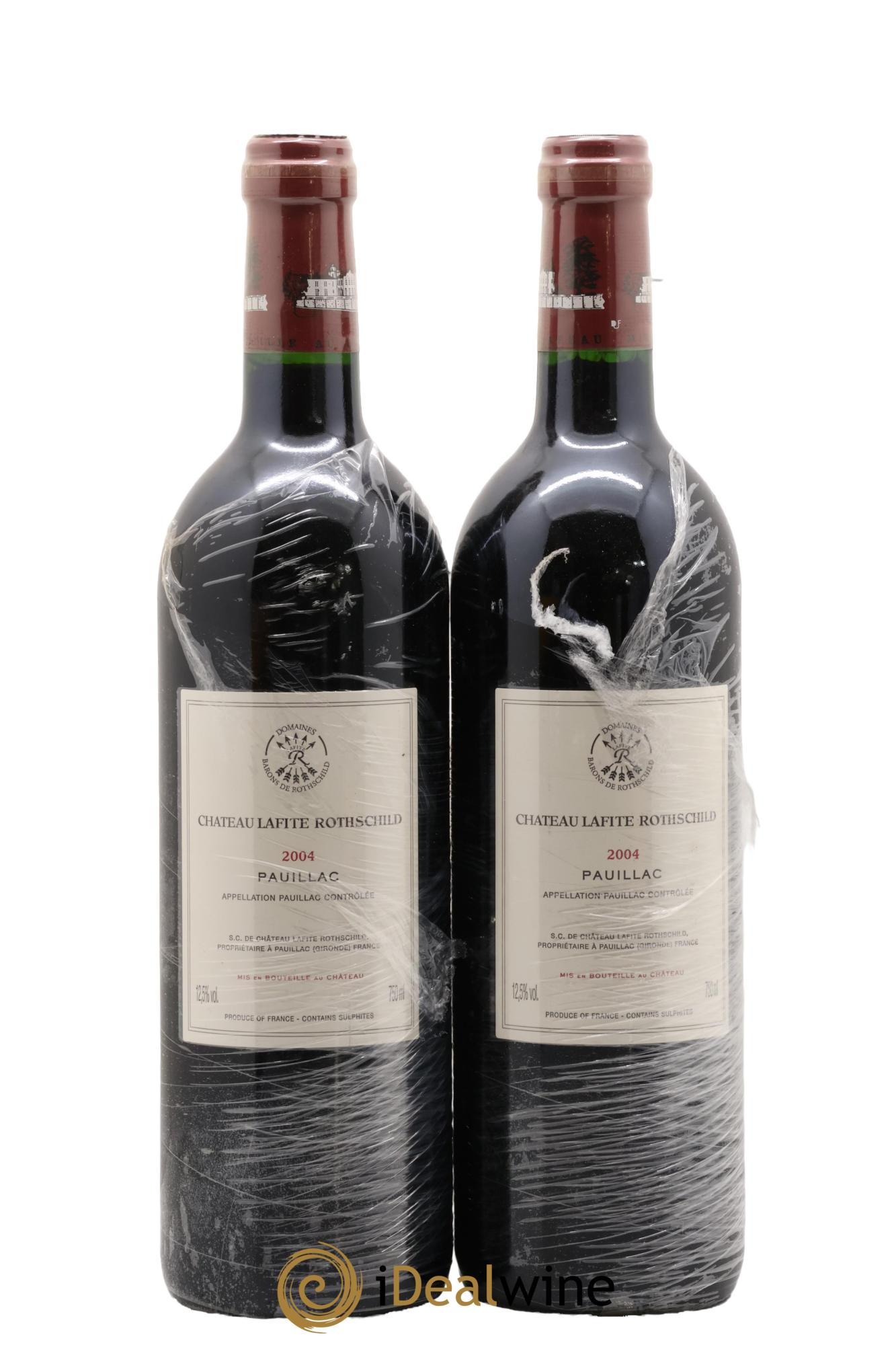 Château Lafite Rothschild 1er Grand Cru Classé 2004 - Lotto di 2 bottiglie - 1