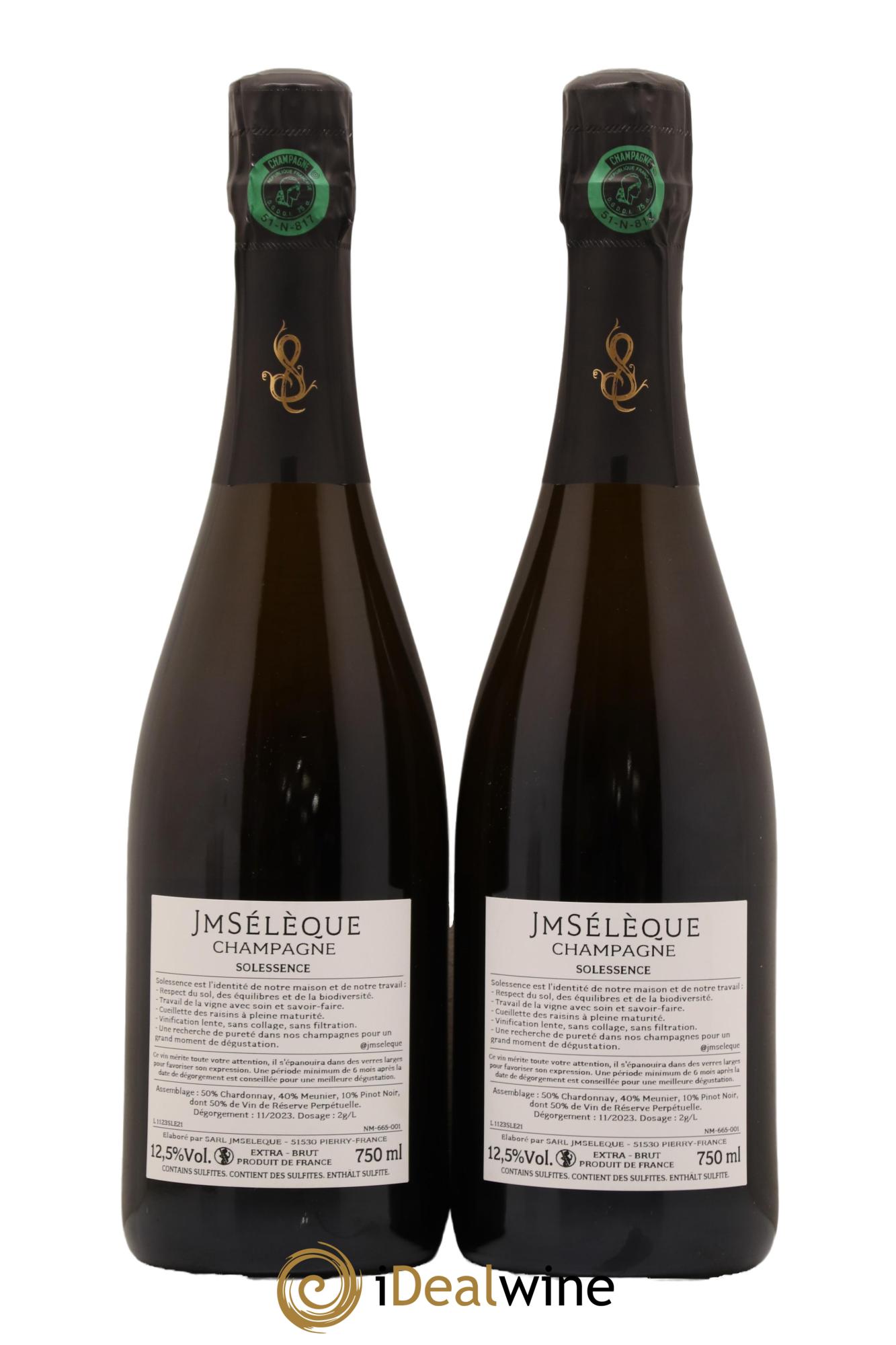 Solessence Extra-Brut Jean-Marc Sélèque - Lot de 2 bouteilles - 1
