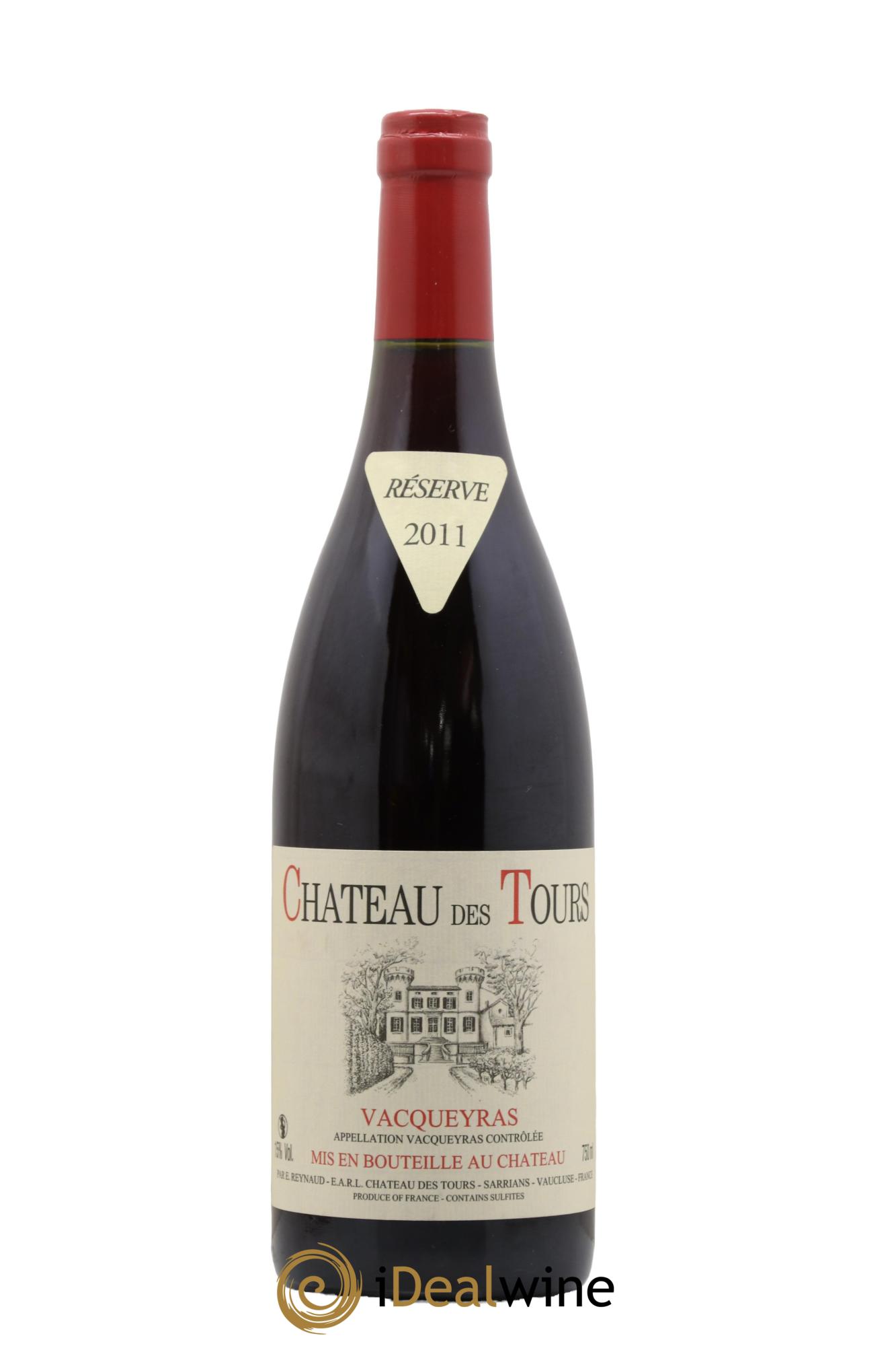 Vacqueyras Château des Tours Emmanuel Reynaud 2011 - Lot de 1 bouteille - 0