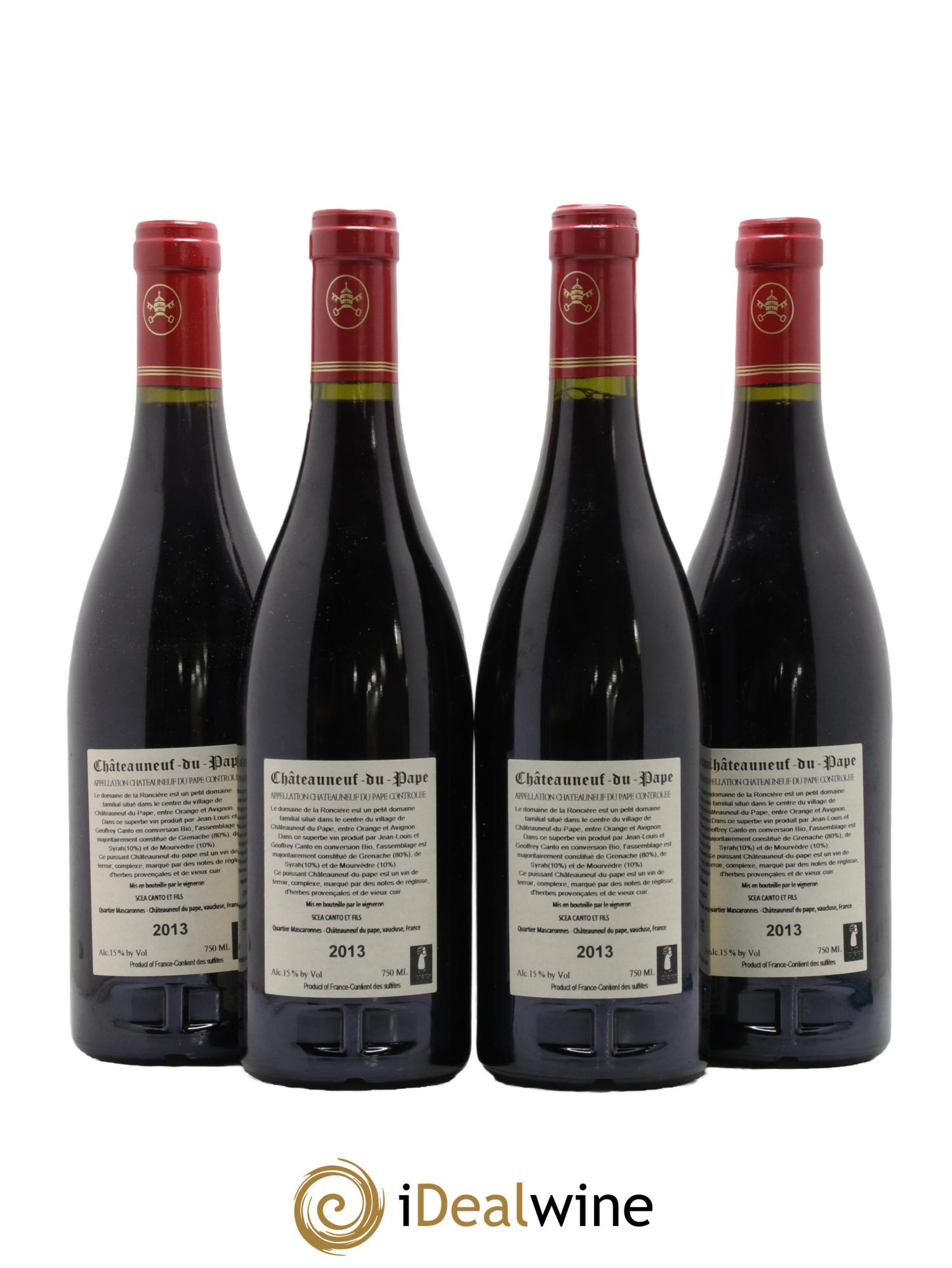Châteauneuf-du-Pape Domaine de la Roncière 2013 - Posten von 4 Flaschen - 1
