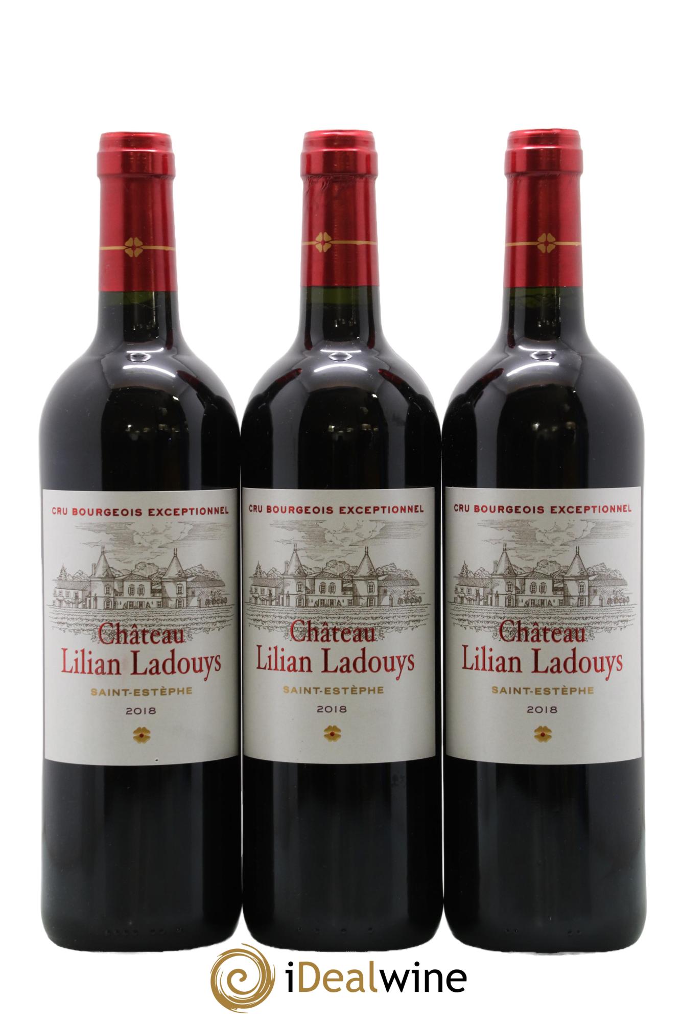 Château Lilian Ladouys Cru Bourgeois 2018 - Lot of 3 bottles - 0