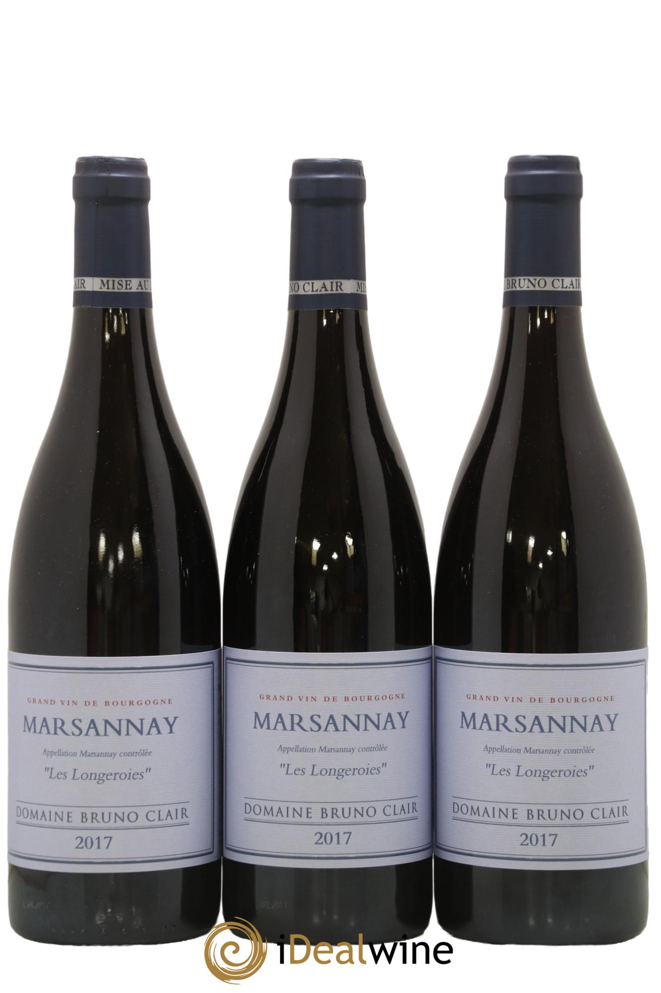 Marsannay Les Longeroies Bruno Clair (Domaine) 2017 - Lot of 3 bottles - 0