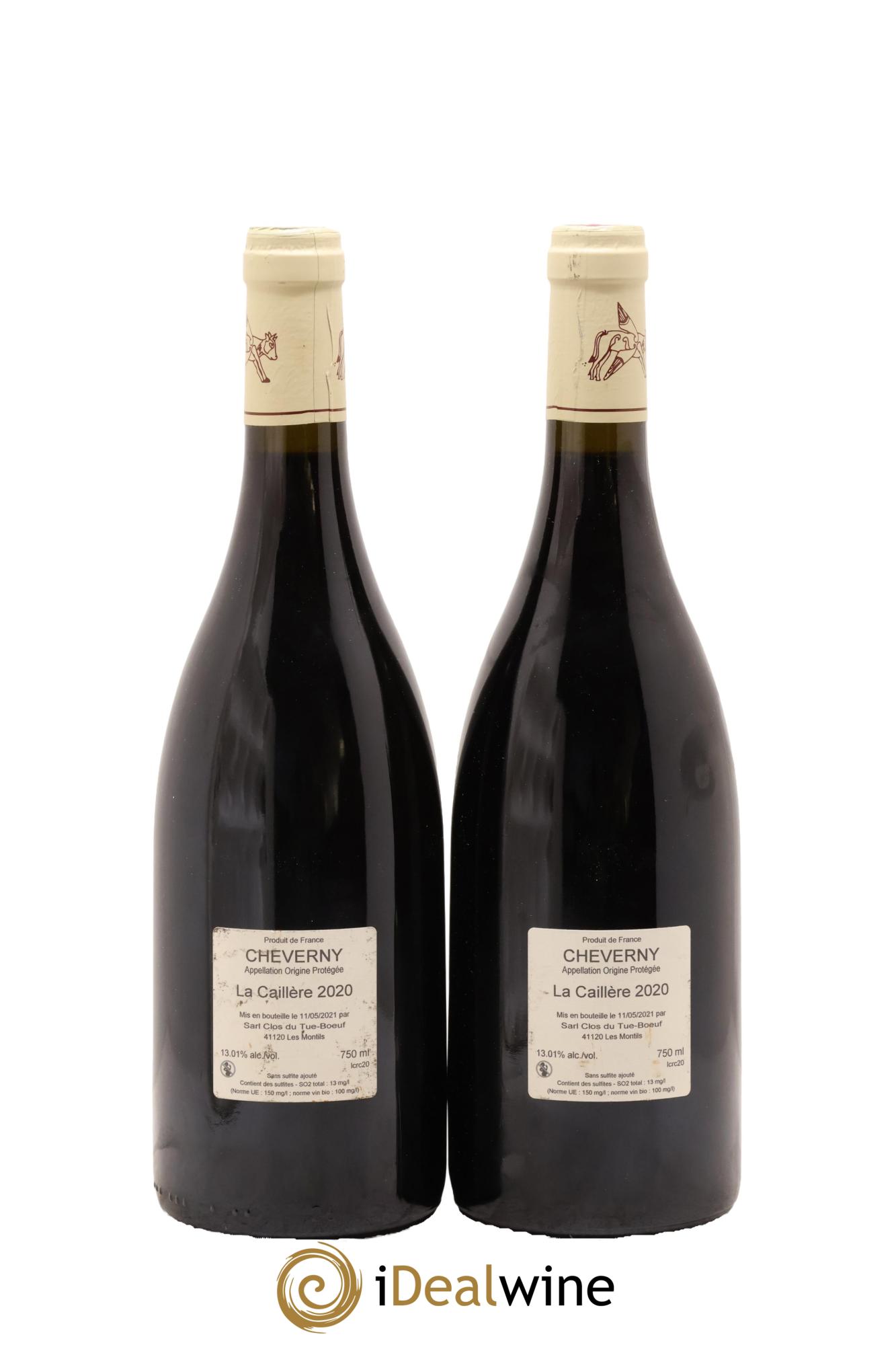 Cheverny La Caillère Clos du Tue-Boeuf 2020 - Lot de 2 bouteilles - 1
