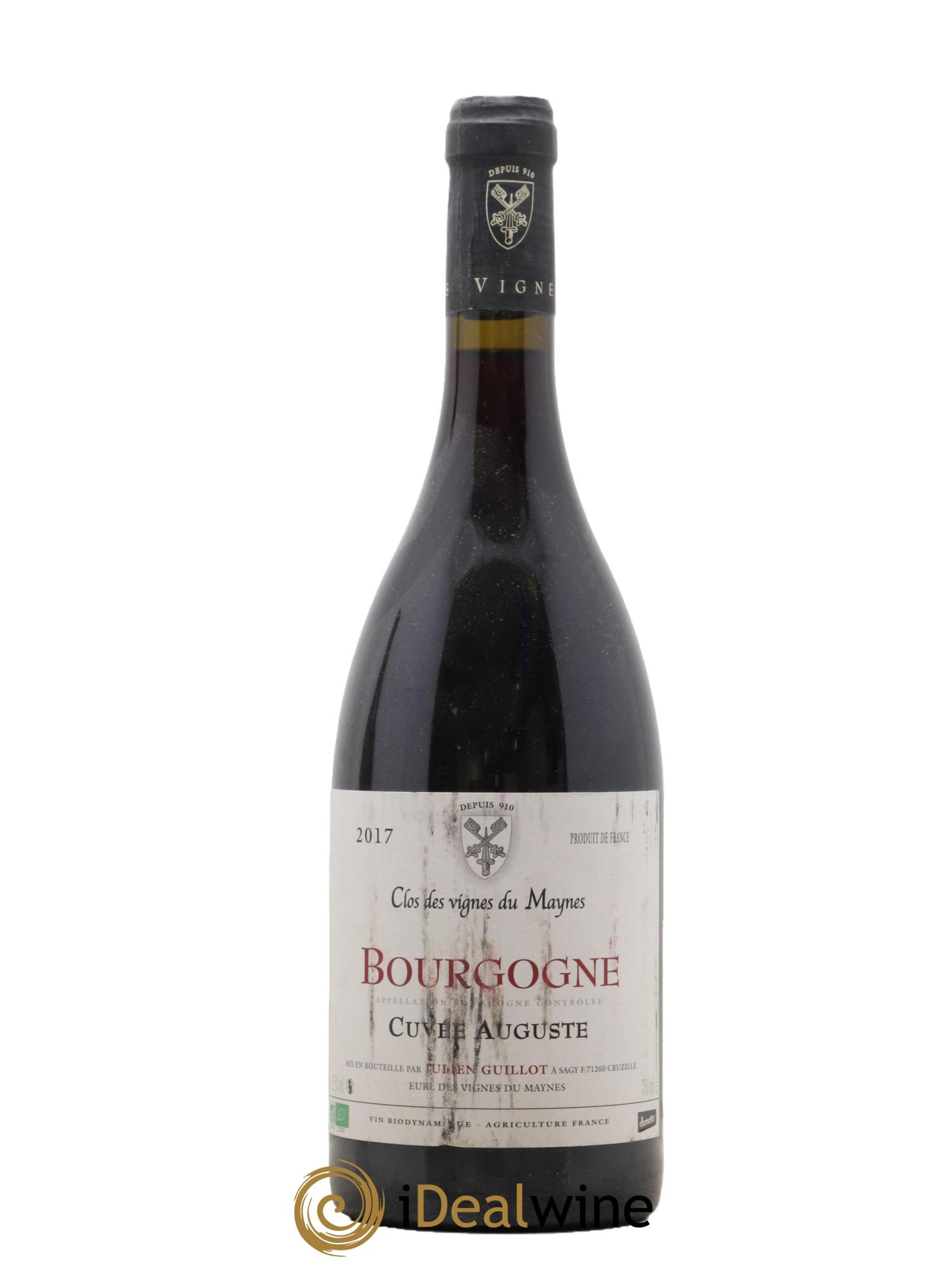 Bourgogne Cuvée Auguste Les Vignes du Maynes 2017 - Lot de 1 bouteille - 0