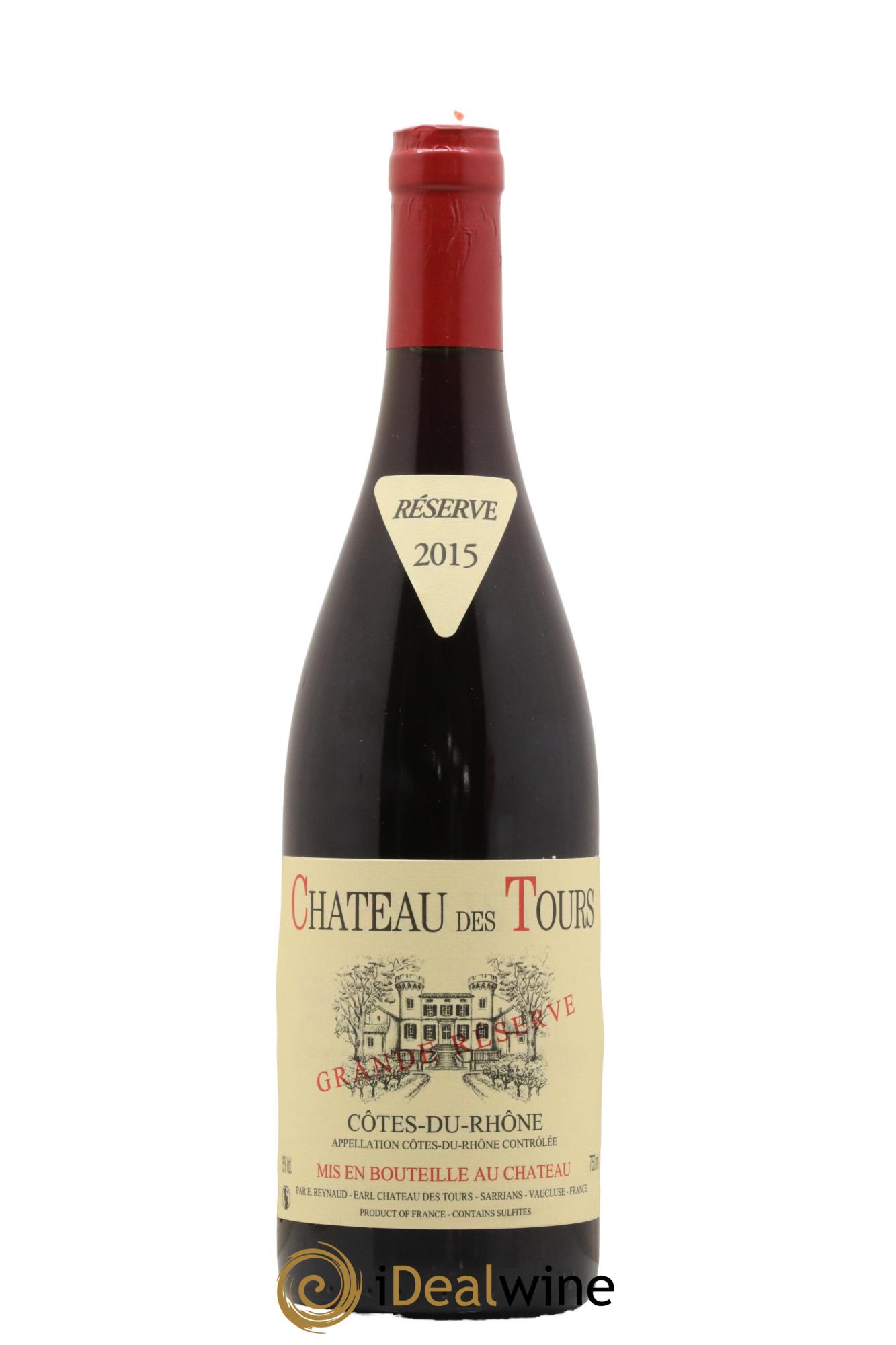 Côtes-du-Rhône Château des Tours Grande Réserve Emmanuel Reynaud 2015 - Lot de 1 bouteille - 0