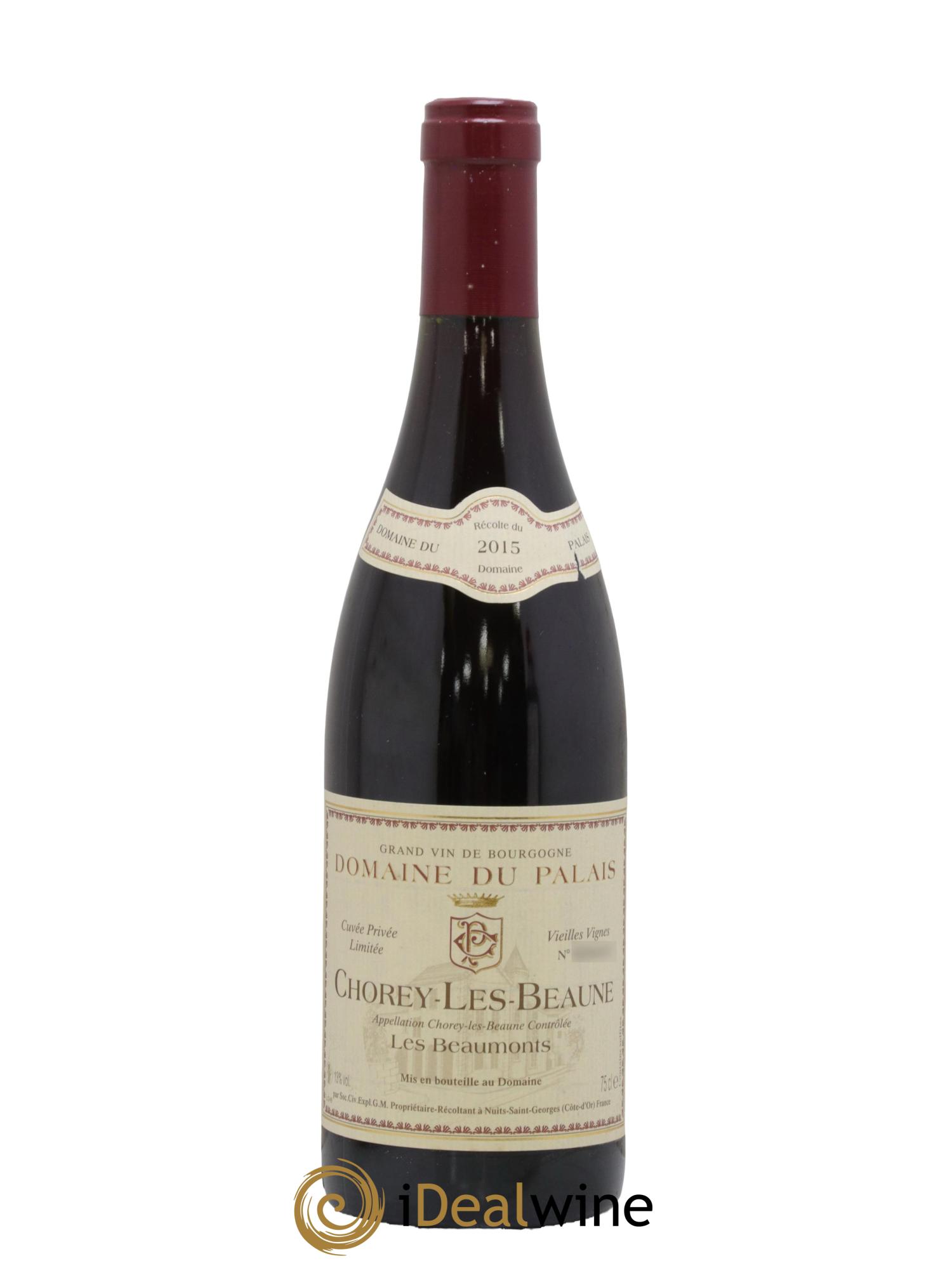 Chorey-lès-Beaune Les Beaumonts Domaine du Palais 2015 - Lot de 1 bouteille - 0