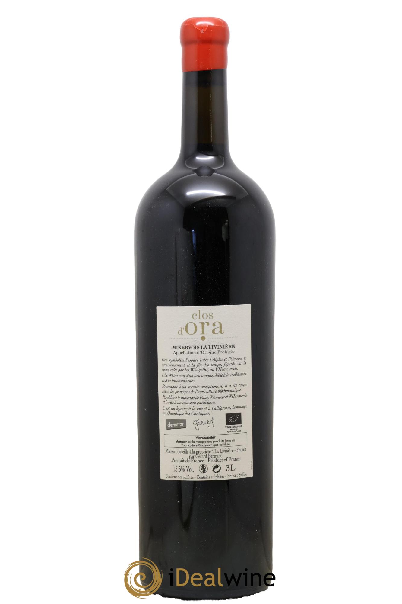Minervois La Livinière Clos d'Ora Gérard Bertrand 2016 - Posten von 1 Doppel-Magnum - 1