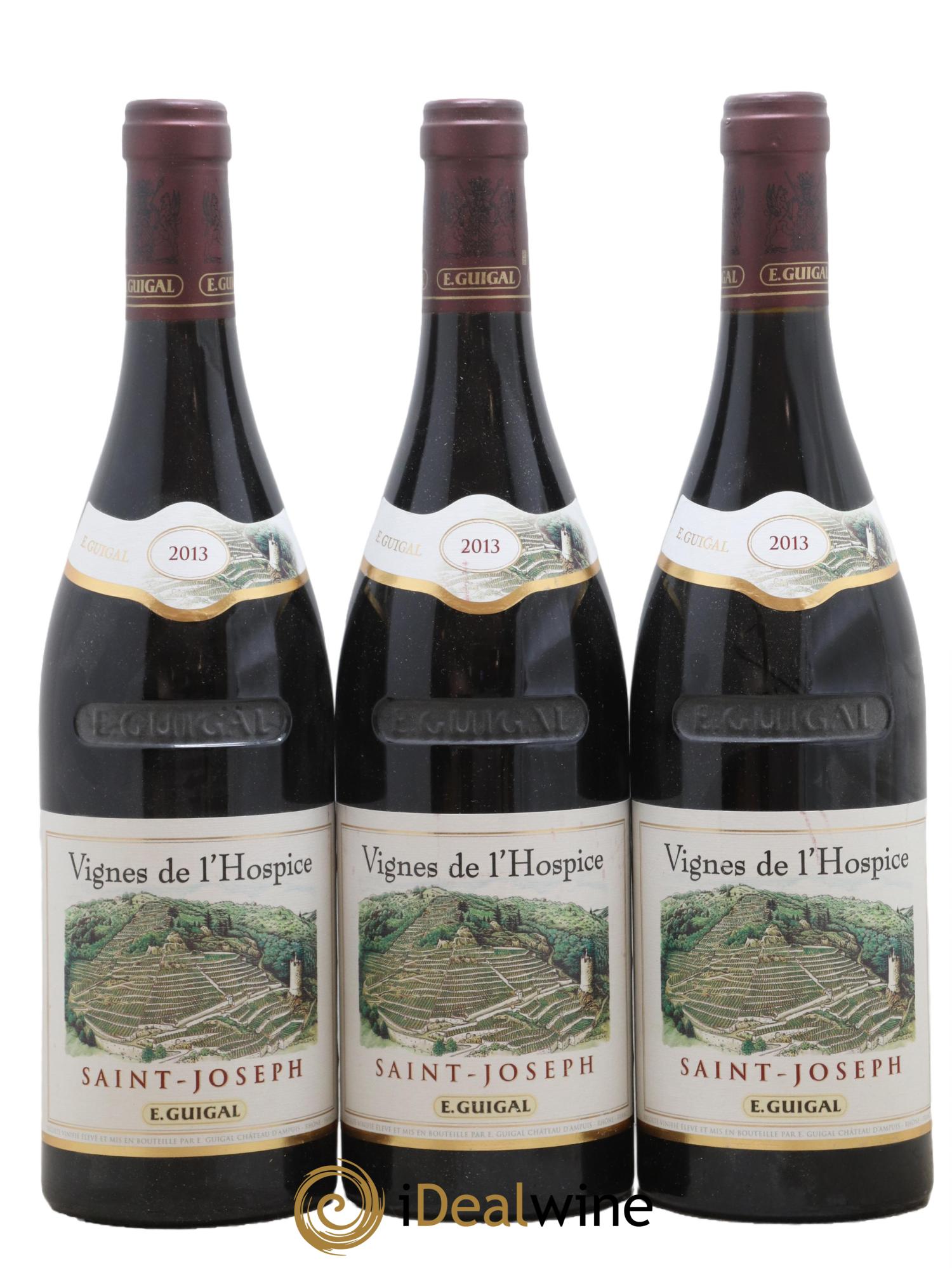 Saint-Joseph Vignes de l'Hospice Guigal 2013 - Lot de 3 bouteilles - 0