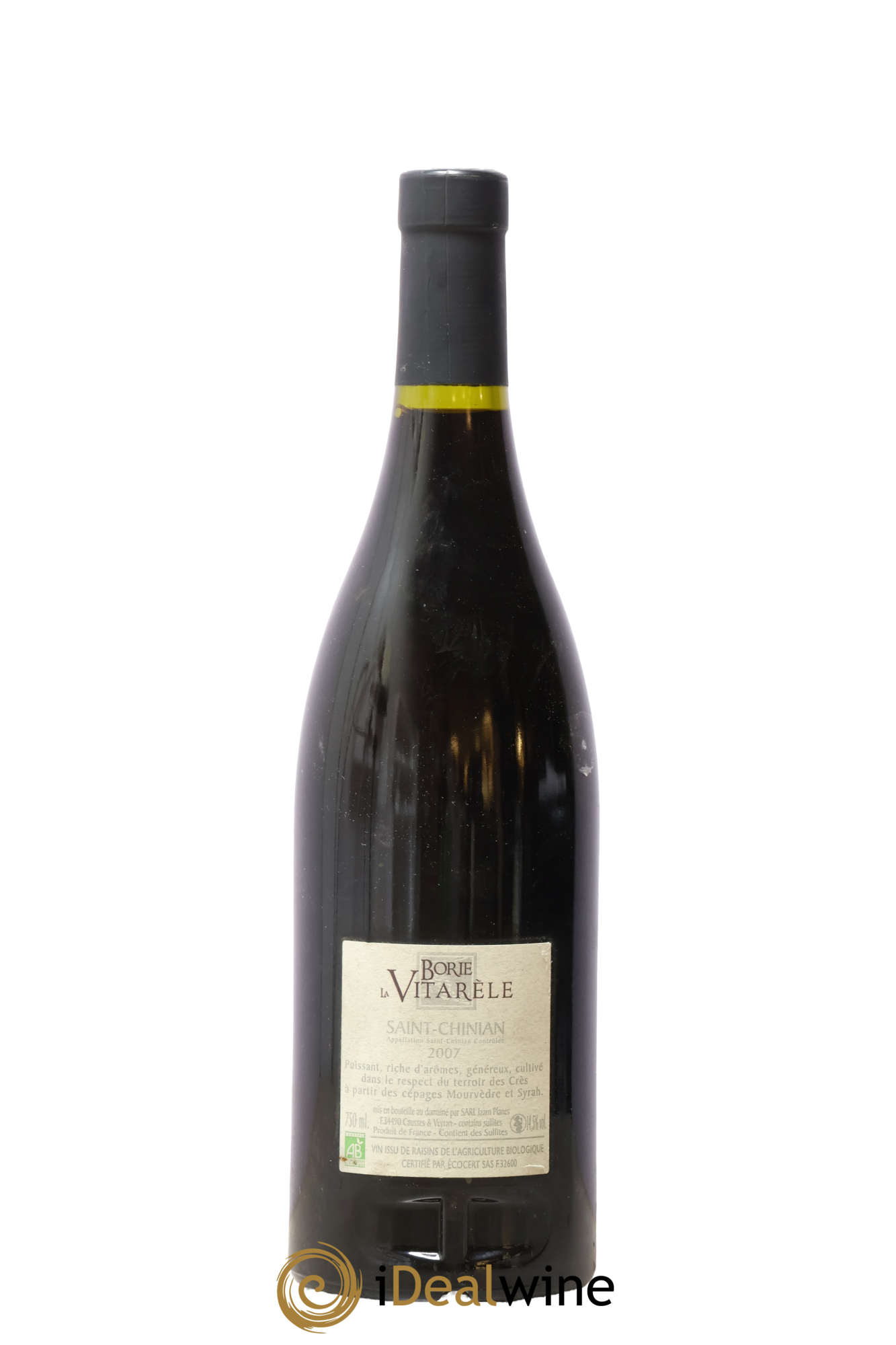 Saint-Chinian Les Crès Domaine Borie La Vitarèle 2007 - Posten von 1 Flasche - 1