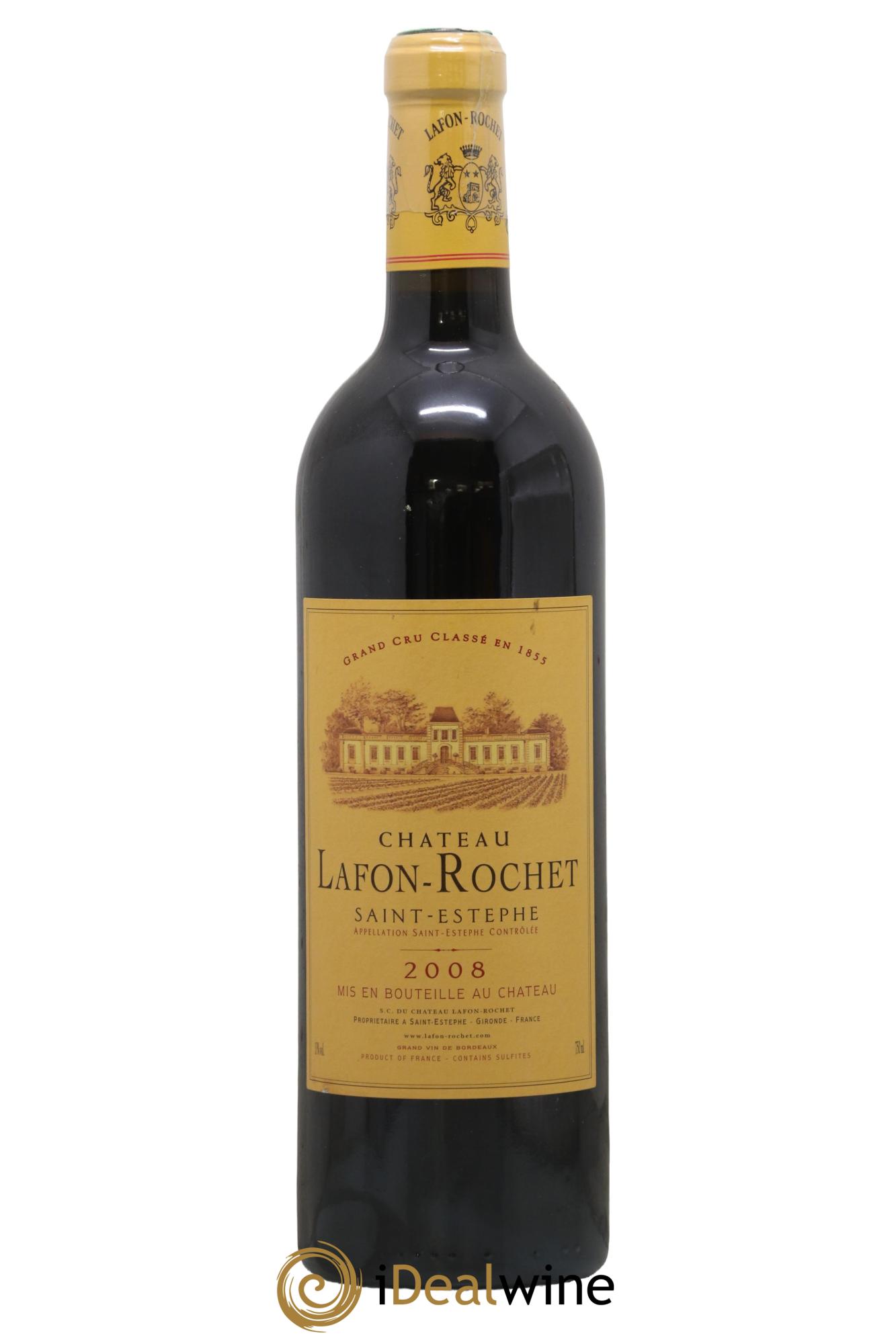 Château Lafon Rochet 4ème Grand Cru Classé 2008 - Lot de 1 bouteille - 0