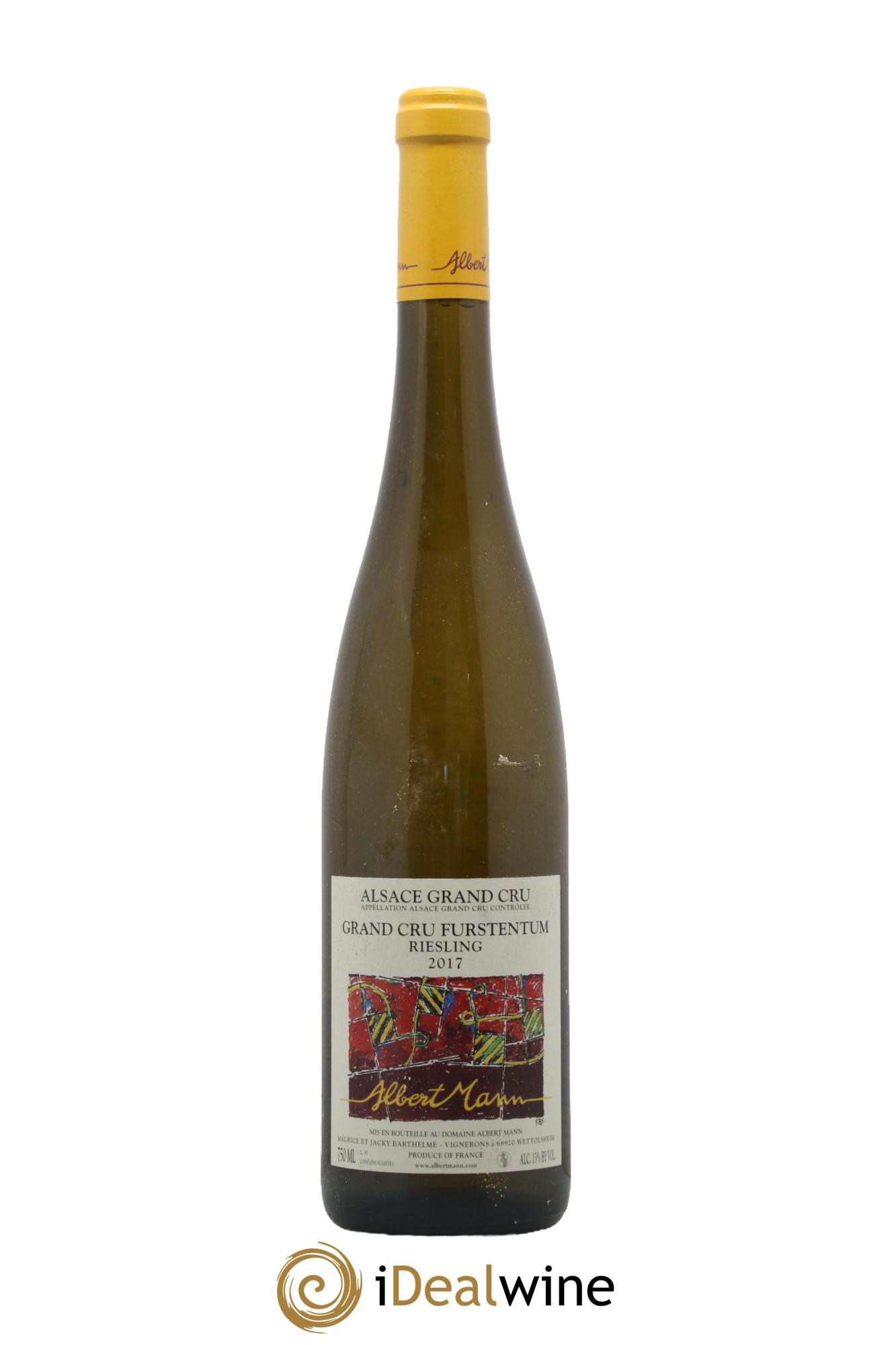 Alsace Riesling Grand Cru Furstentum Albert Mann 2017 - Lot de 1 bouteille - 0