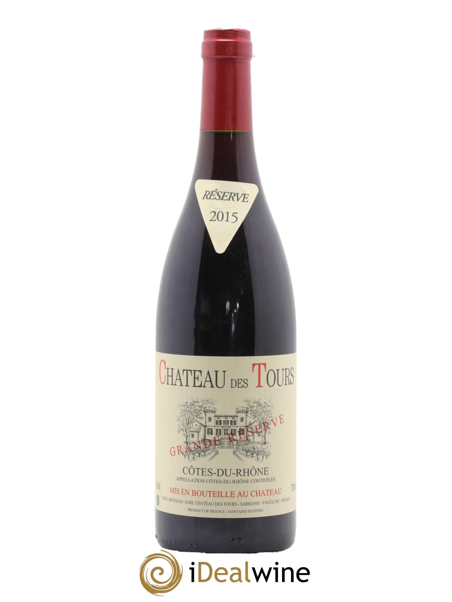Côtes-du-Rhône Château des Tours Grande Réserve Emmanuel Reynaud 2015 - Lot de 1 bouteille - 0