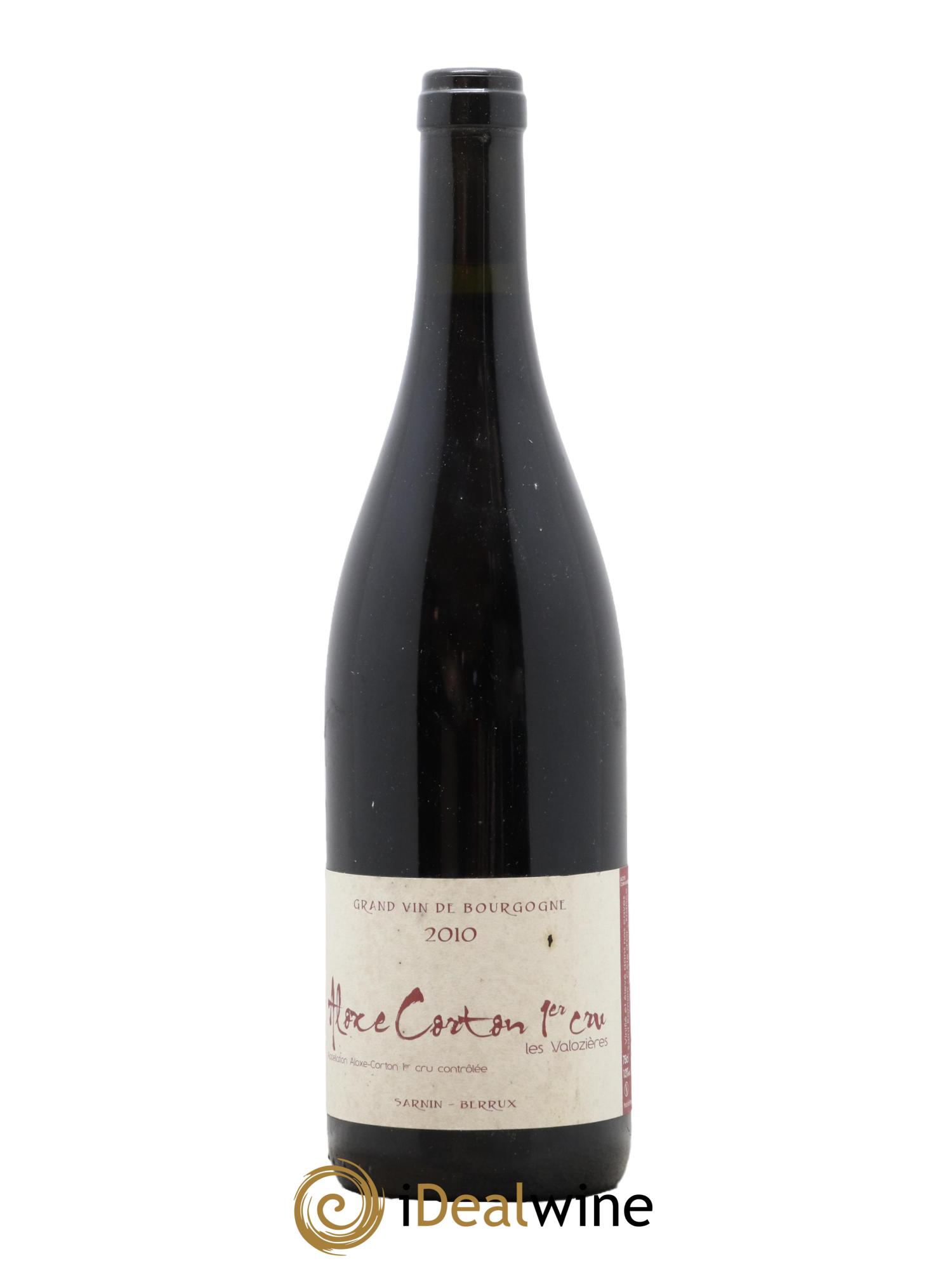 Aloxe-Corton 1er Cru Les Valozières Sarnin Berrux 2010 - Lot de 1 bouteille - 0
