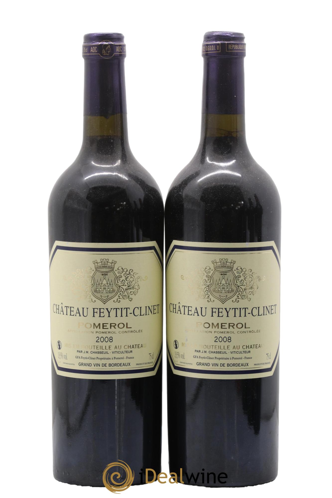 Château Feytit-Clinet 2008 - Lotto di 2 bottiglie - 0
