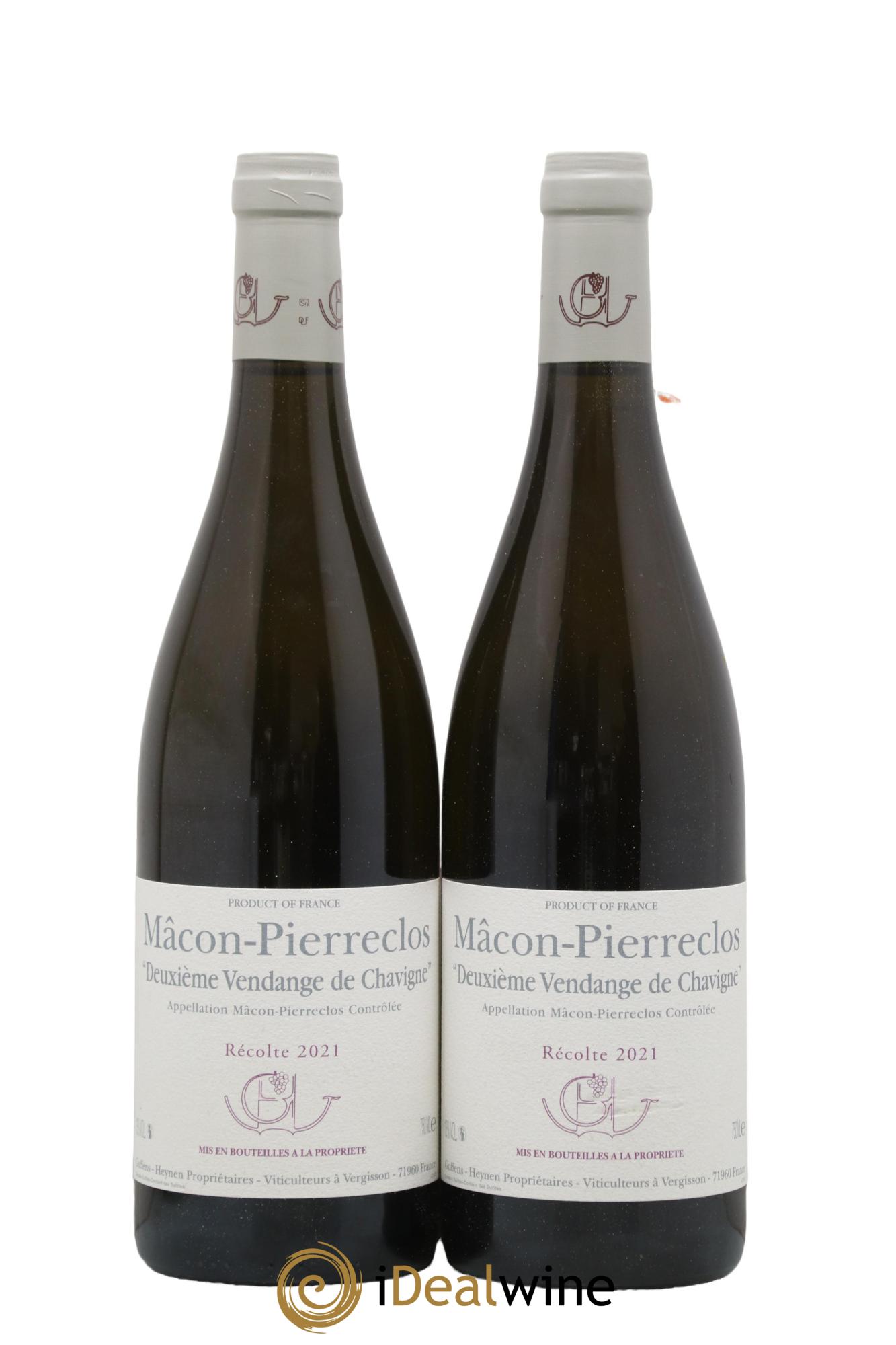 Mâcon-Pierreclos Deuxième Vendange de Chavigne Guffens-Heynen 2021 - Lot of 2 bottles - 0