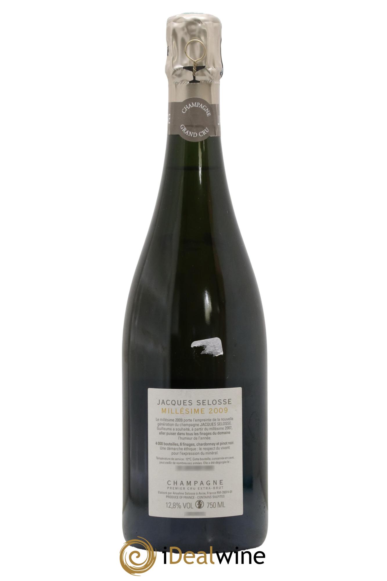 1er Cru Millésimé Extra-Brut Jacques Selosse 2009 - Lotto di 1 bottiglia - 1