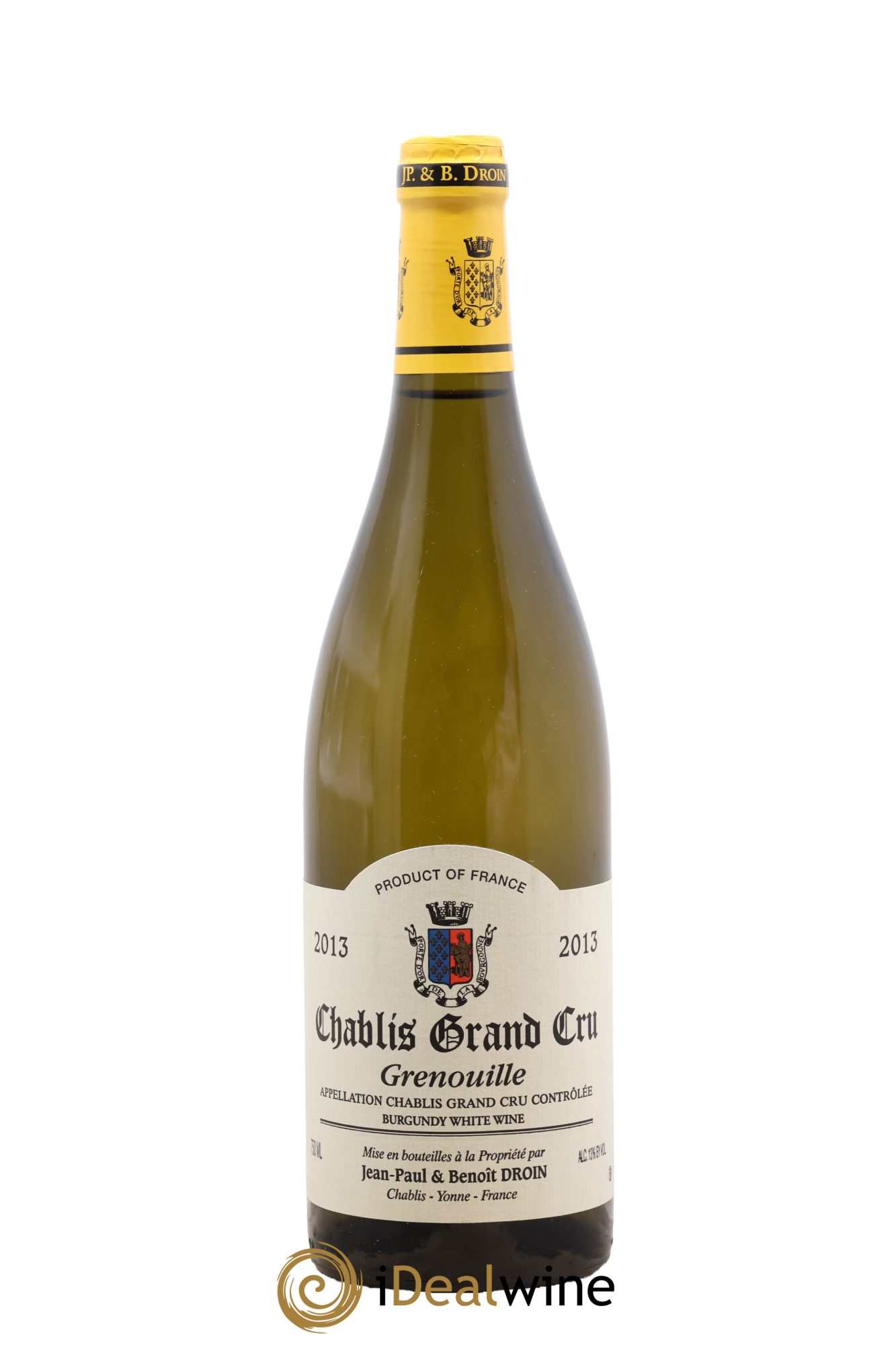 Chablis Grand Cru Grenouilles Jean-Paul & Benoît Droin (Domaine) 2013 - Lot de 1 bouteille - 0
