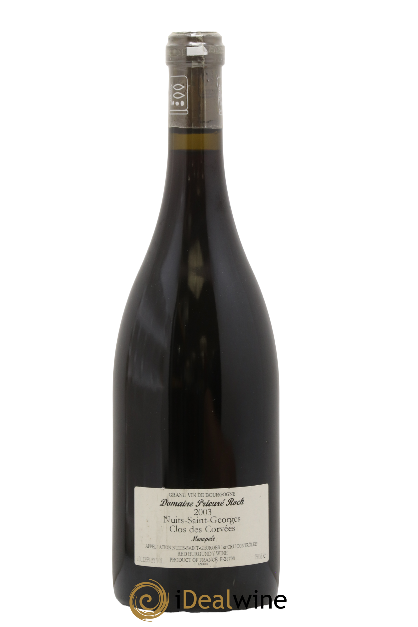 Nuits-Saint-Georges 1er Cru Le Clos des Corvées Prieuré Roch 2003 - Lot de 1 bouteille - 1