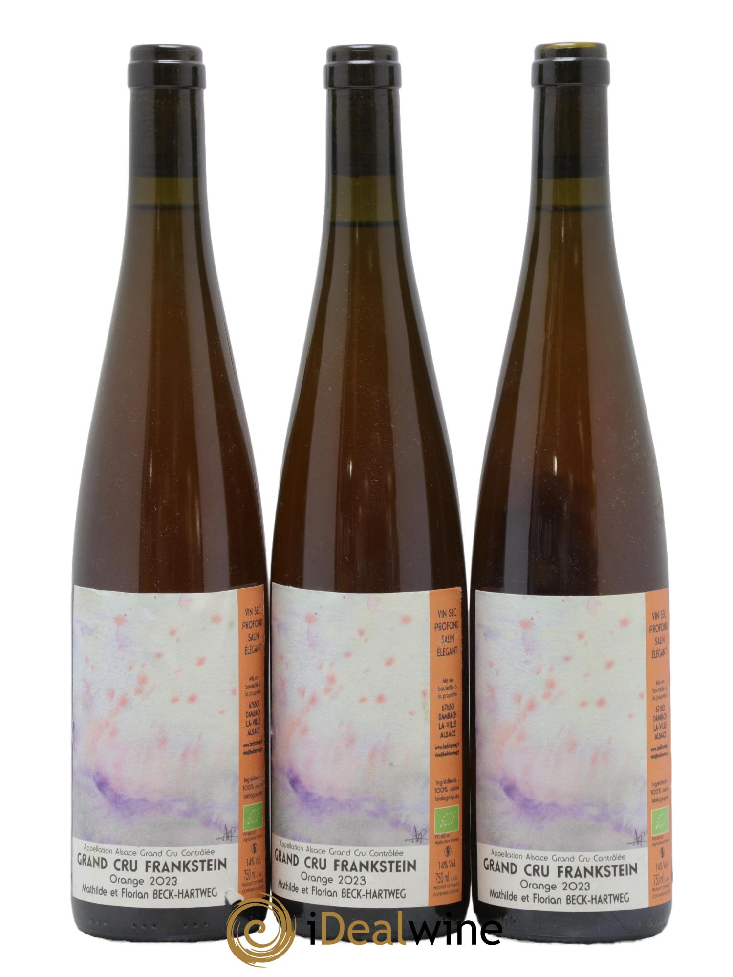 Alsace Grand Cru Frankstein Orange Domaine Beck-Hartweg 2023 - Posten von 3 Flaschen - 0