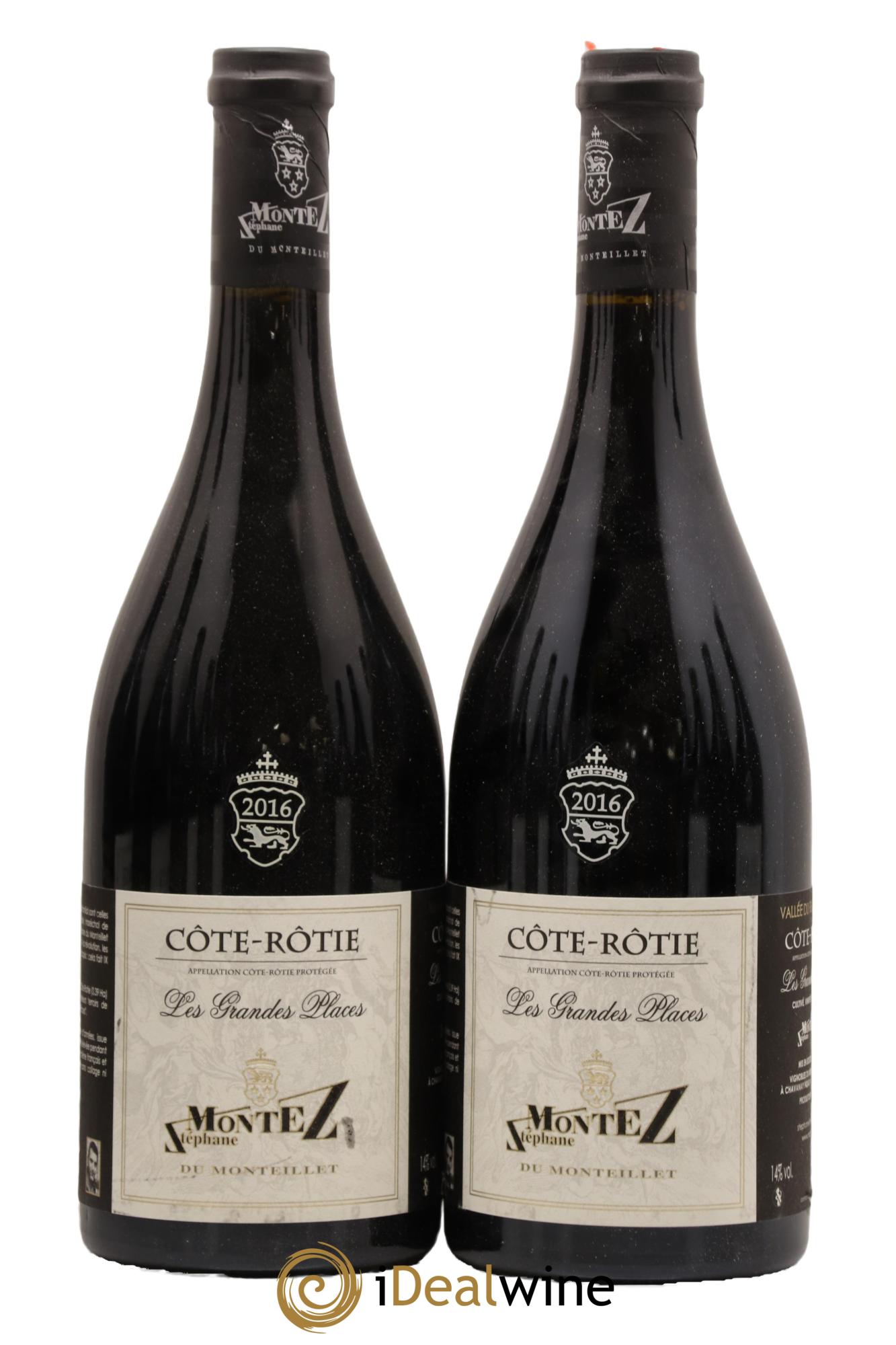 Côte-Rôtie Les Grandes Places Monteillet (Domaine du) - Stéphane Montez 2016 - Lot of 2 bottles - 0