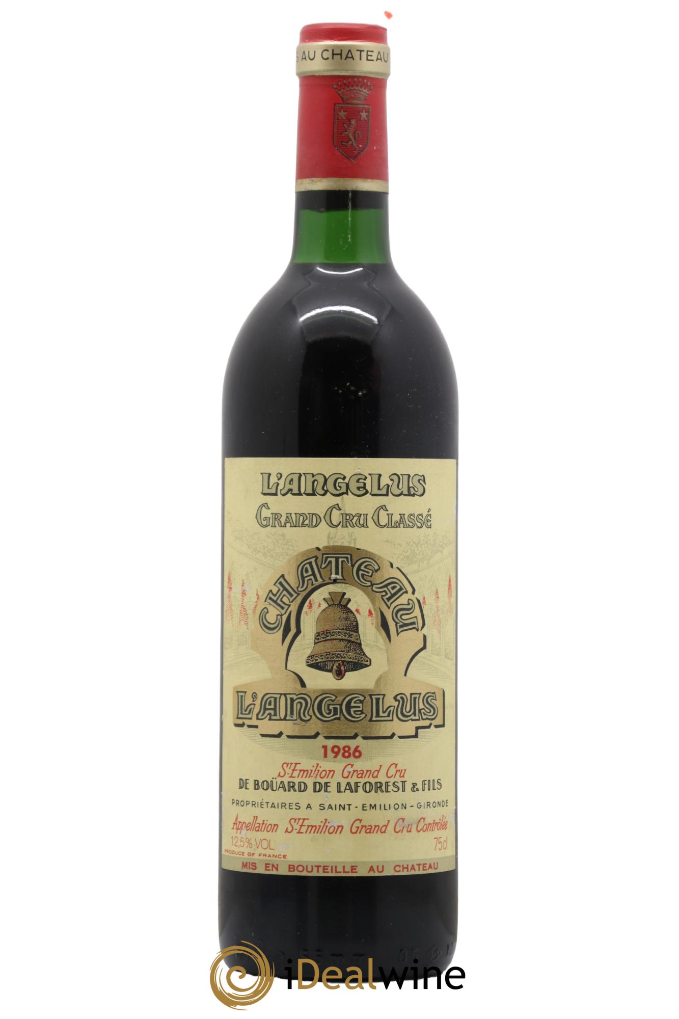 Château Angélus 1er Grand Cru Classé A 1986 - Lot de 1 bouteille - 0