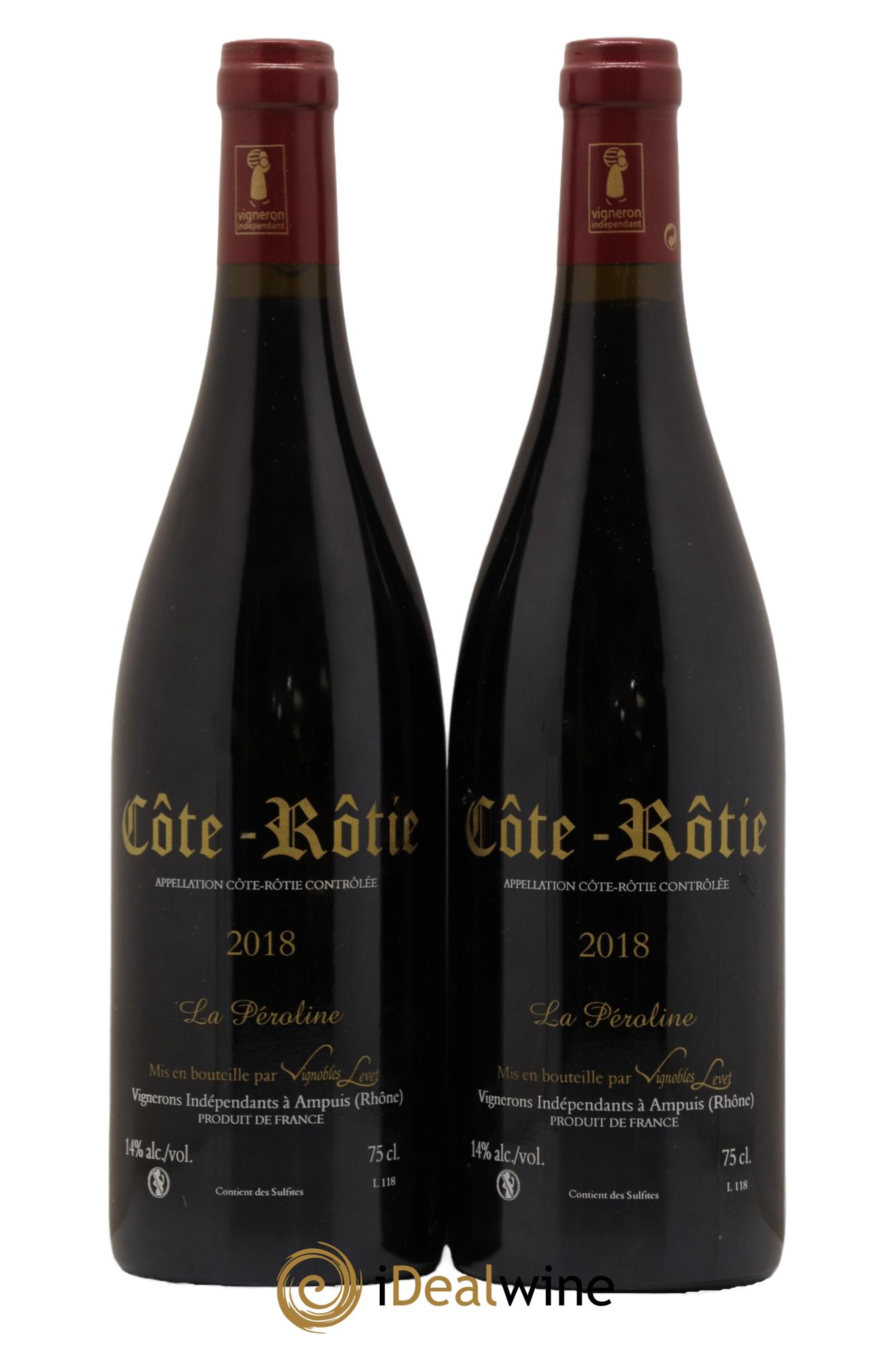 Côte-Rôtie La Péroline Vignobles Levet 2018 - Lot de 2 bouteilles - 0
