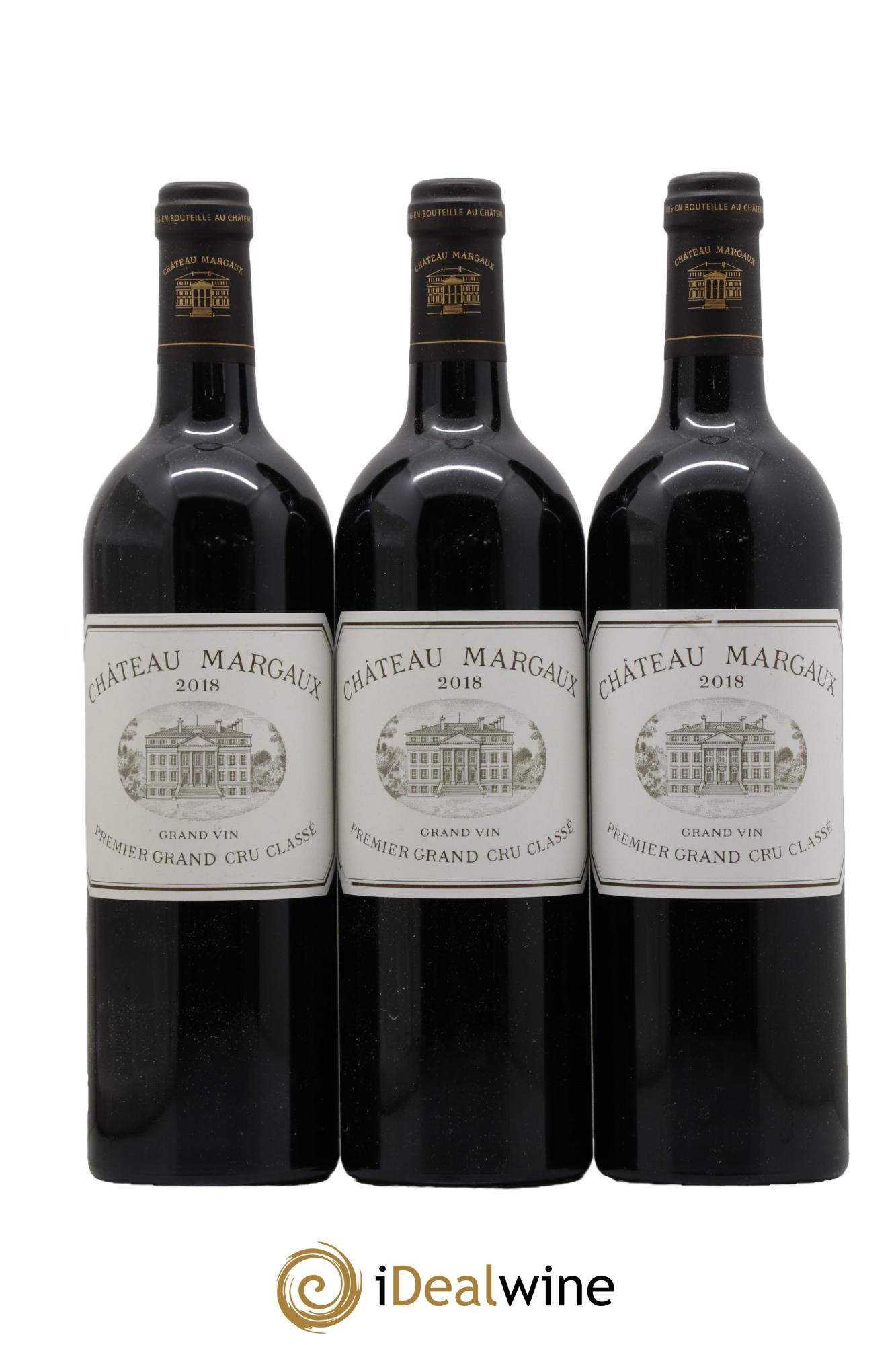 Château Margaux 1er Grand Cru Classé 2018 - Lot de 3 bouteilles - 0
