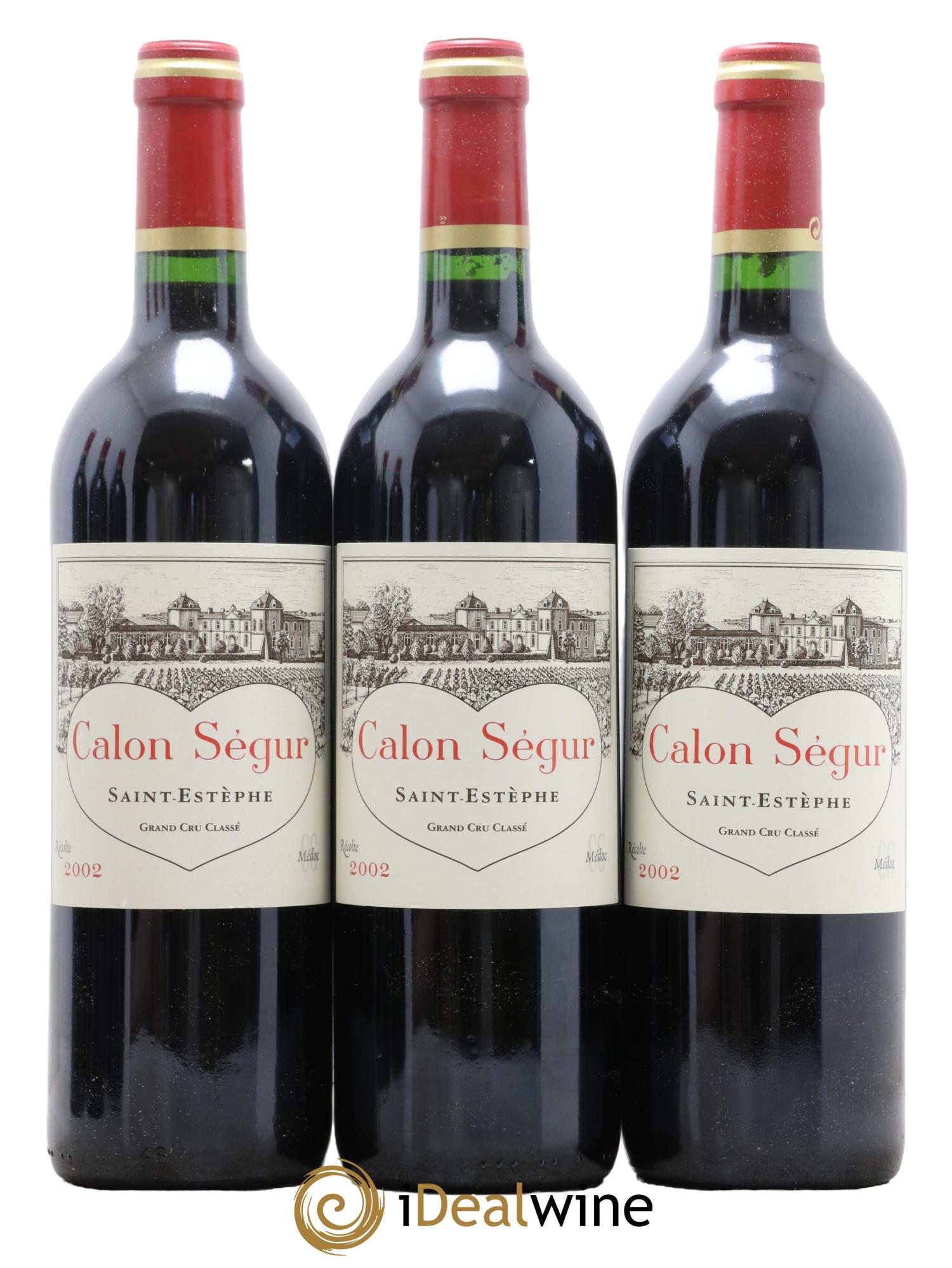 Château Calon Ségur 3ème Grand Cru Classé 2002 - Lotto di 6 bottiglie - 1
