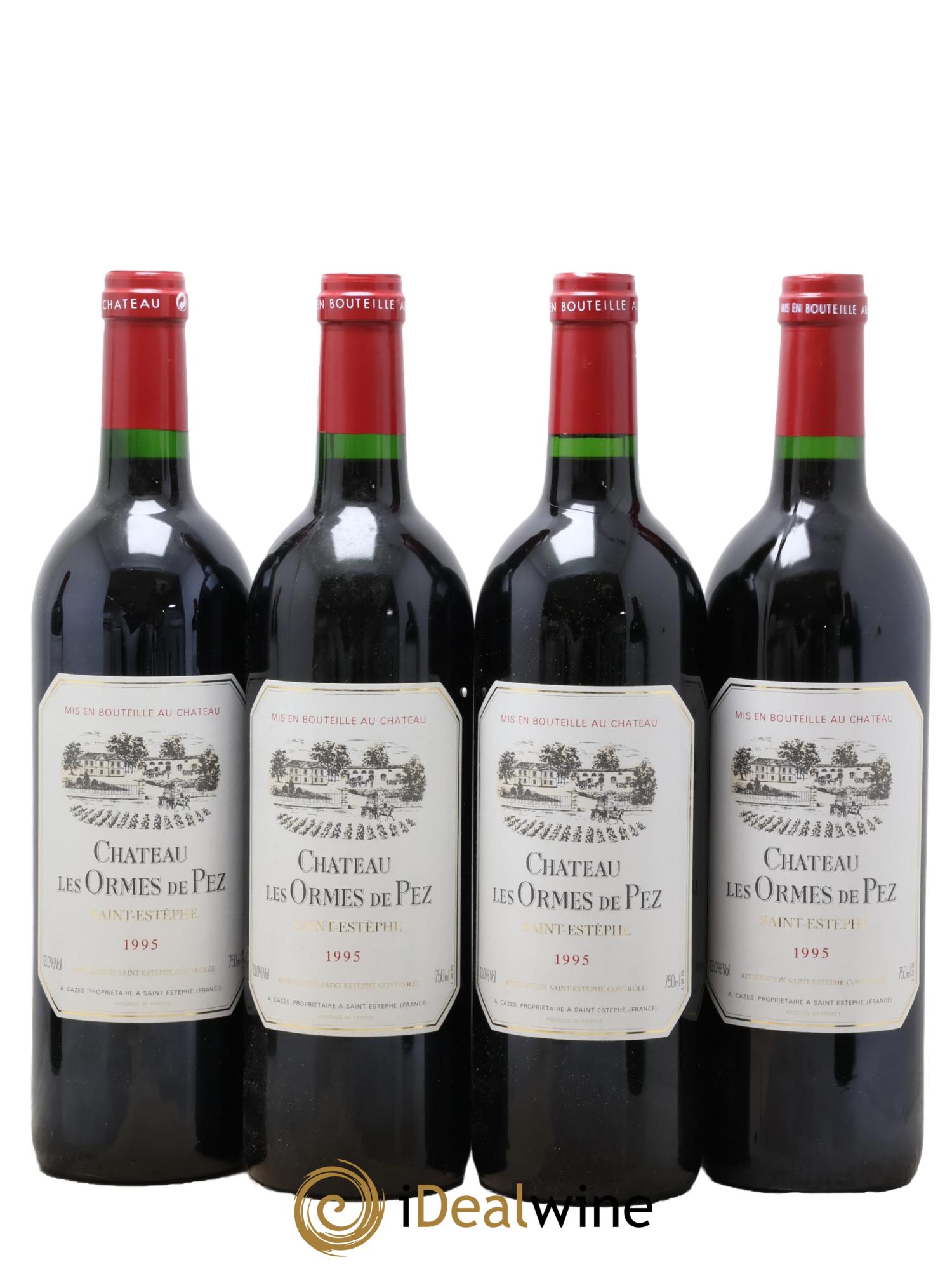 Château les Ormes de Pez 1995 - Lot de 4 bouteilles - 0