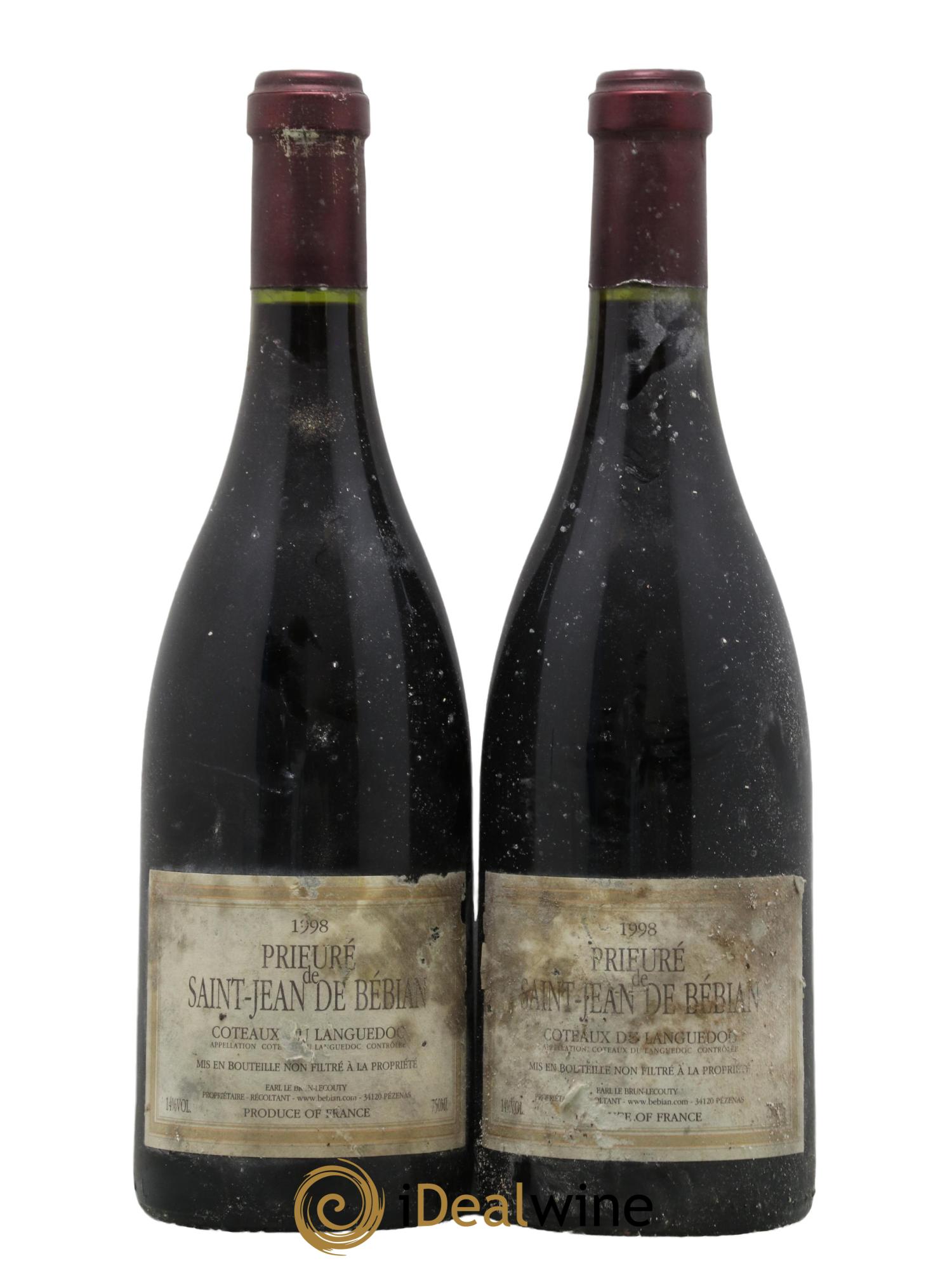 Languedoc Prieuré St-Jean de Bébian 1998 - Lot de 2 bouteilles - 0