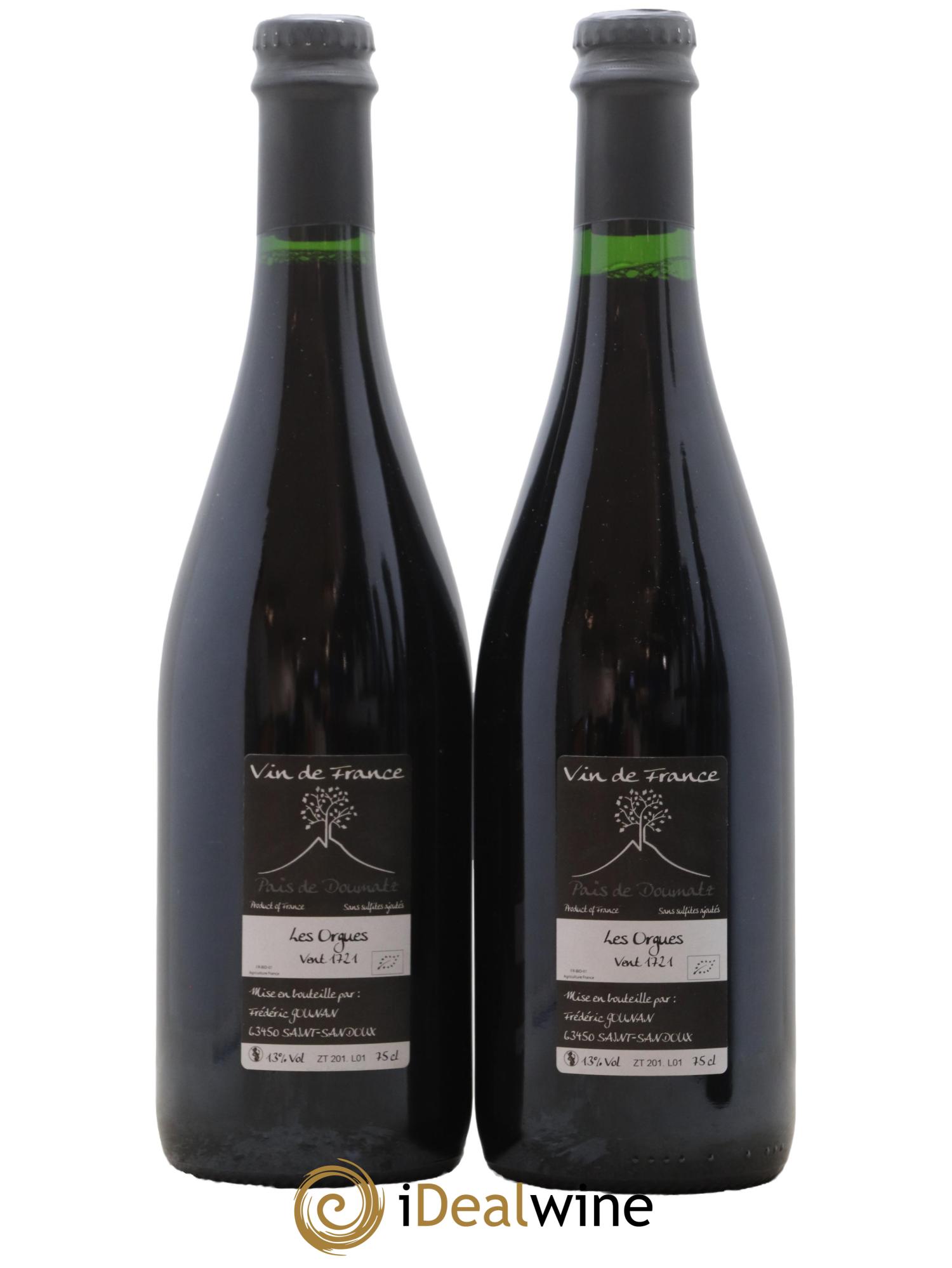 Vin de France Les Orgues Vignoble de l'Arbre Blanc 2017 - Lot de 2 bouteilles - 1