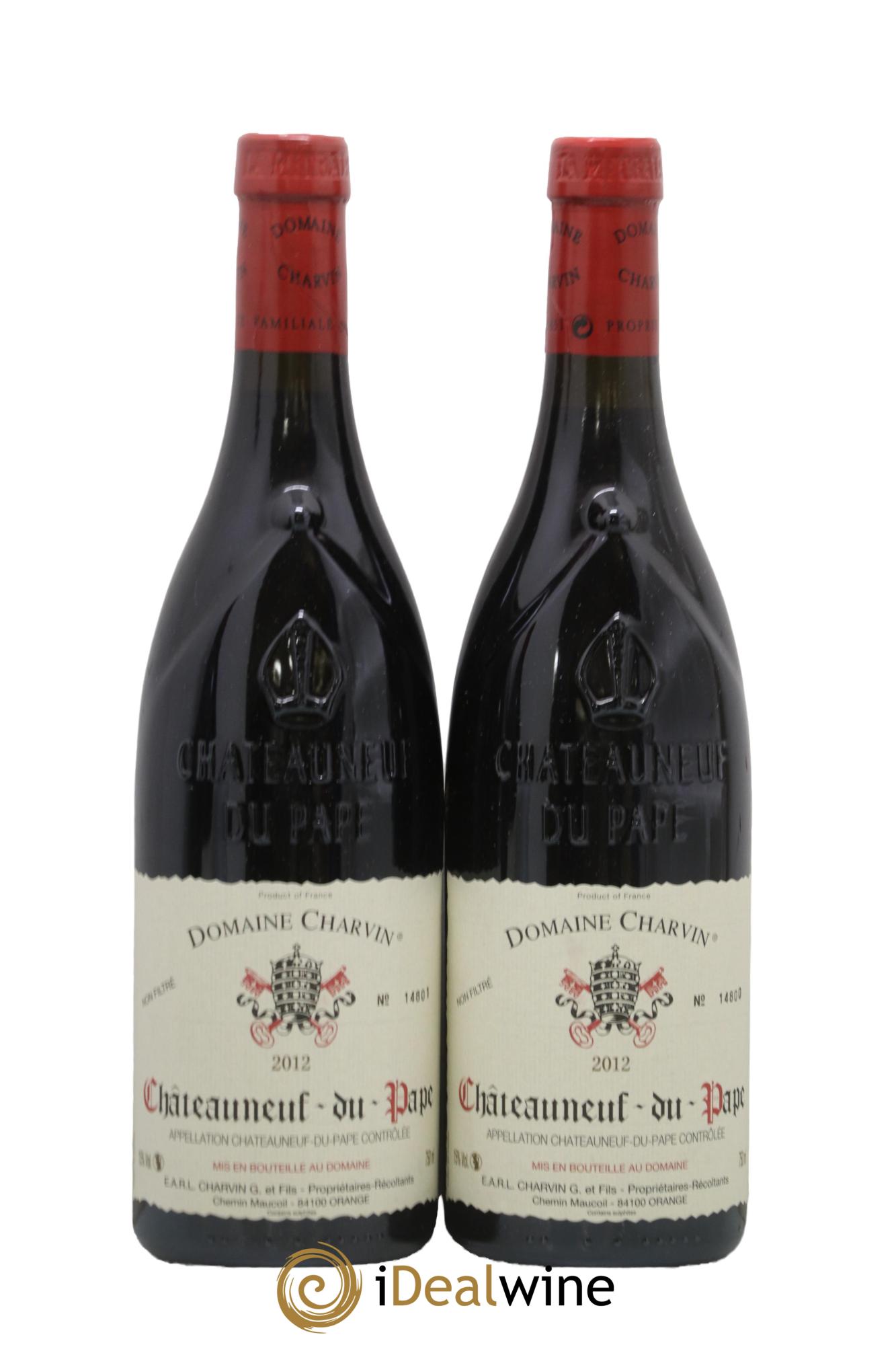 Châteauneuf-du-Pape Charvin (Domaine) 2012 - Lot de 2 bouteilles - 0