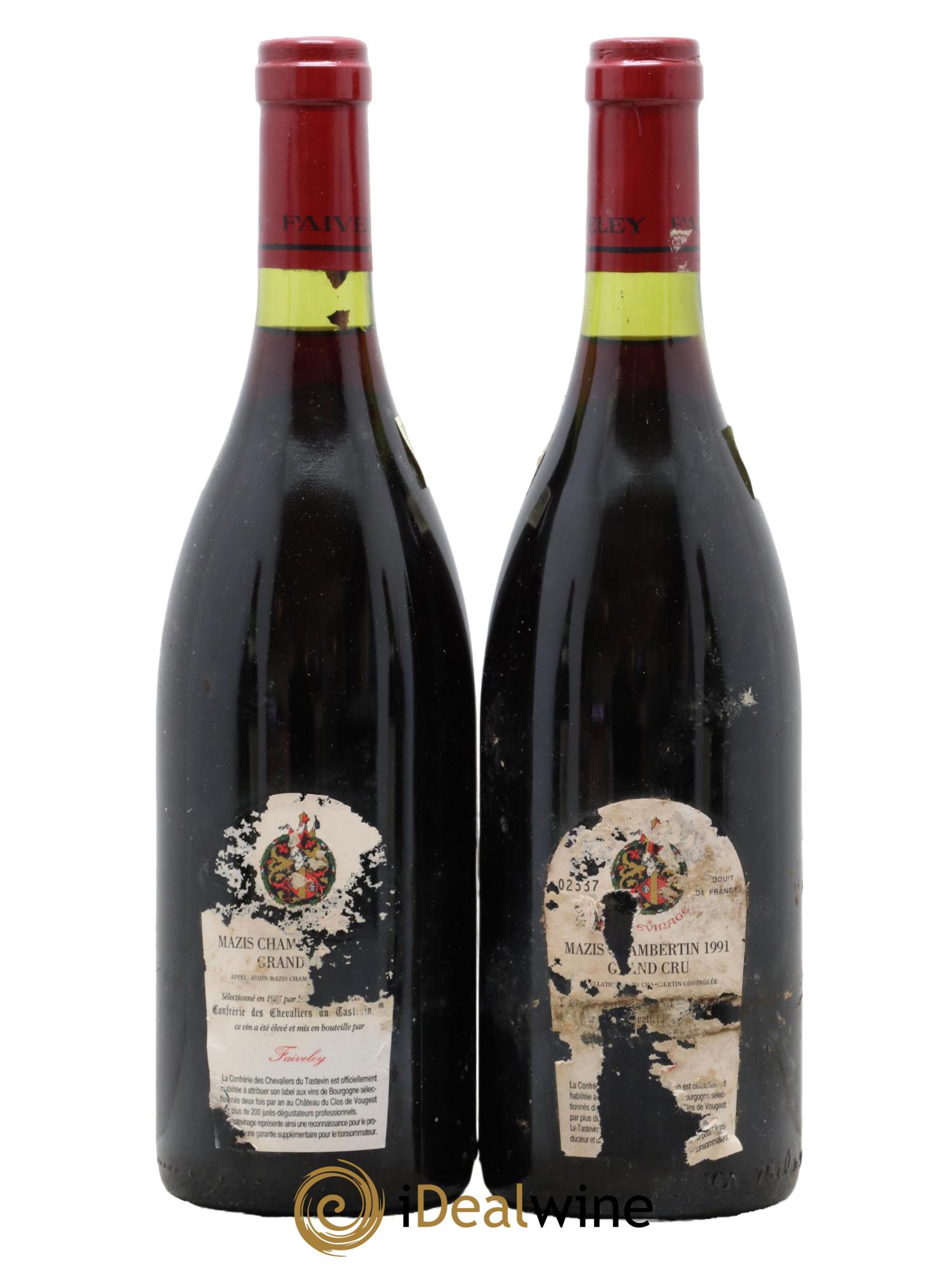 Mazis-Chambertin Grand Cru Faiveley 1991 - Lot de 2 bouteilles - 1