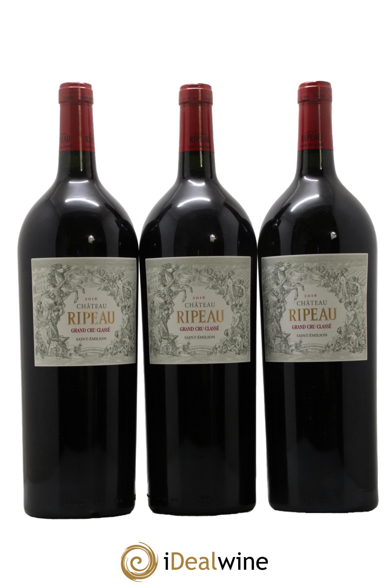 Château Ripeau Grand Cru Classé 2016 - Lot of 3 magnums - 0